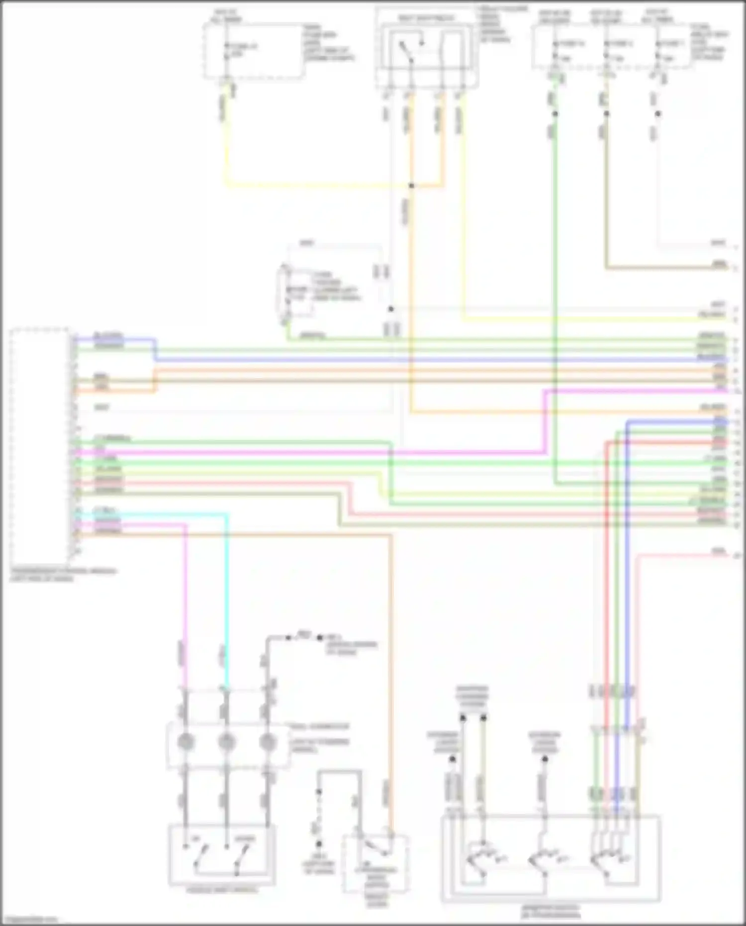 Wiring diagram paddle shift switch for Subaru WRX STI VA facelift (2016-2021) (1 of 2)