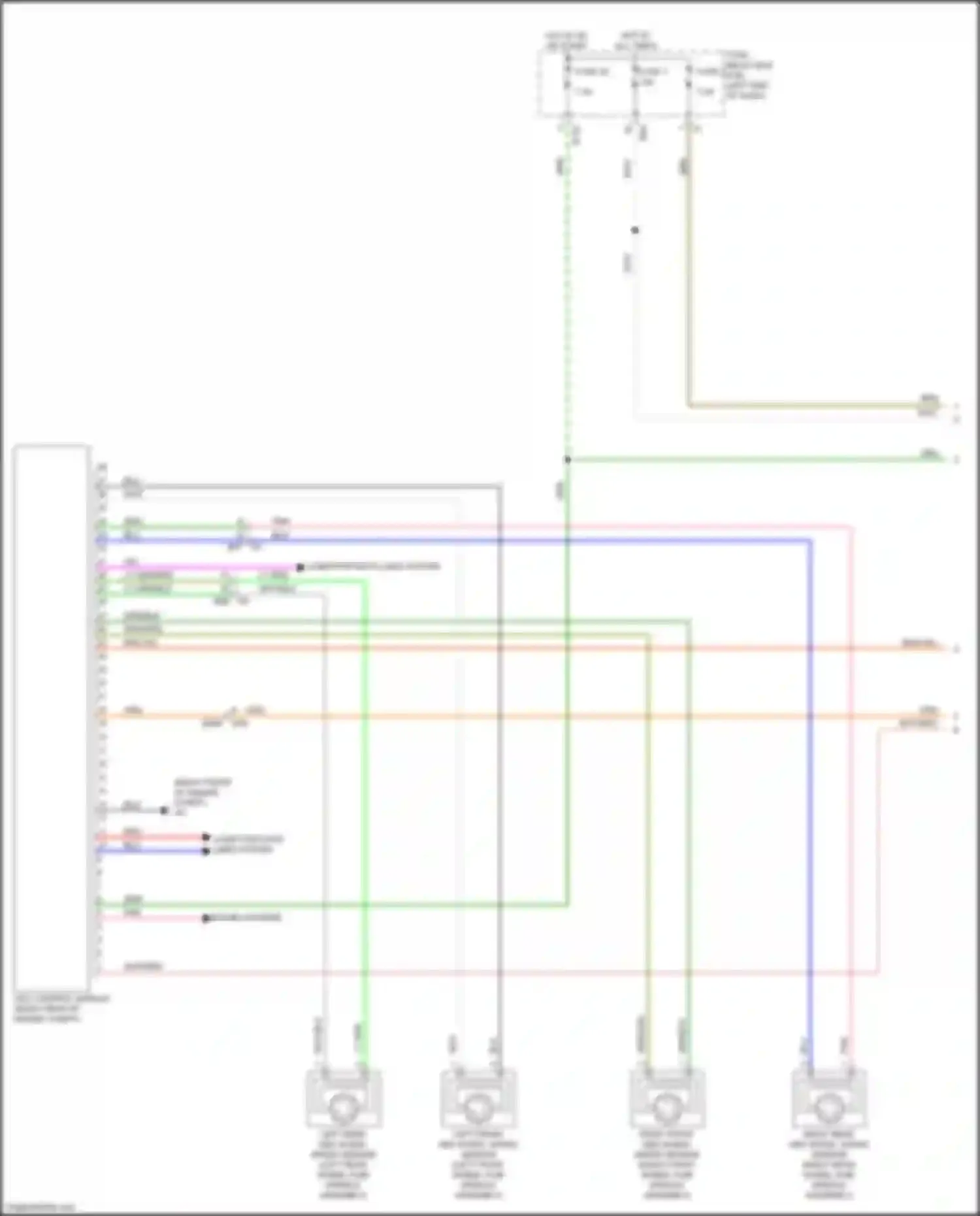 Wiring diagram right front abs wheel speed sensor for Subaru WRX STI VA facelift (2016-2021) (1 of 2)