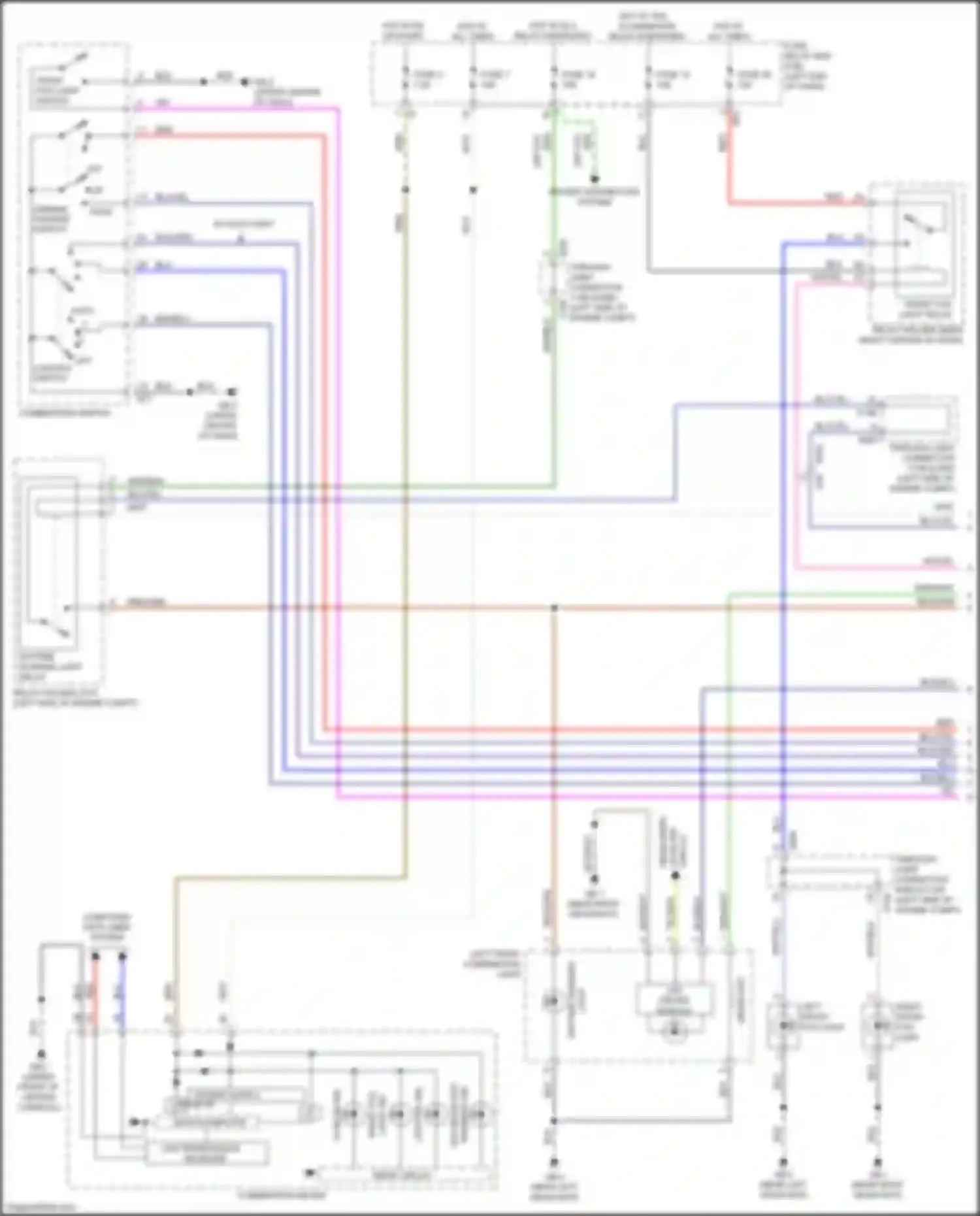 Wiring diagram right front fog light for Subaru WRX STI VA facelift (2016-2021) (2 of 3)