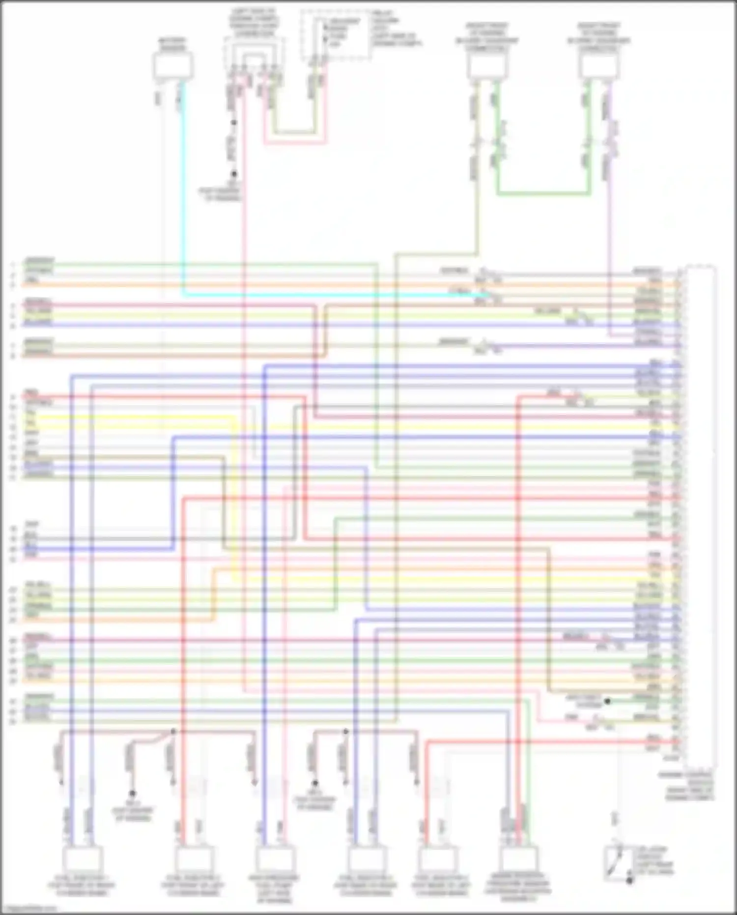 Wiring diagram (right front of engine for Subaru WRX STI VA facelift (2016-2021) (3 of 3)