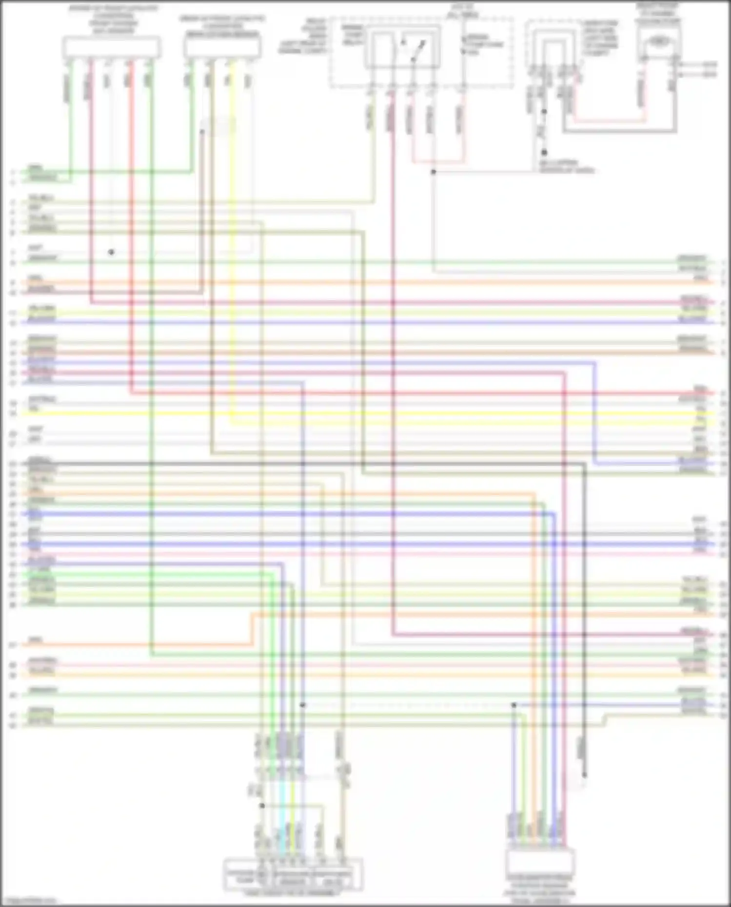 Wiring diagram (right front of engine for Subaru WRX STI VA facelift (2016-2021) (2 of 3)