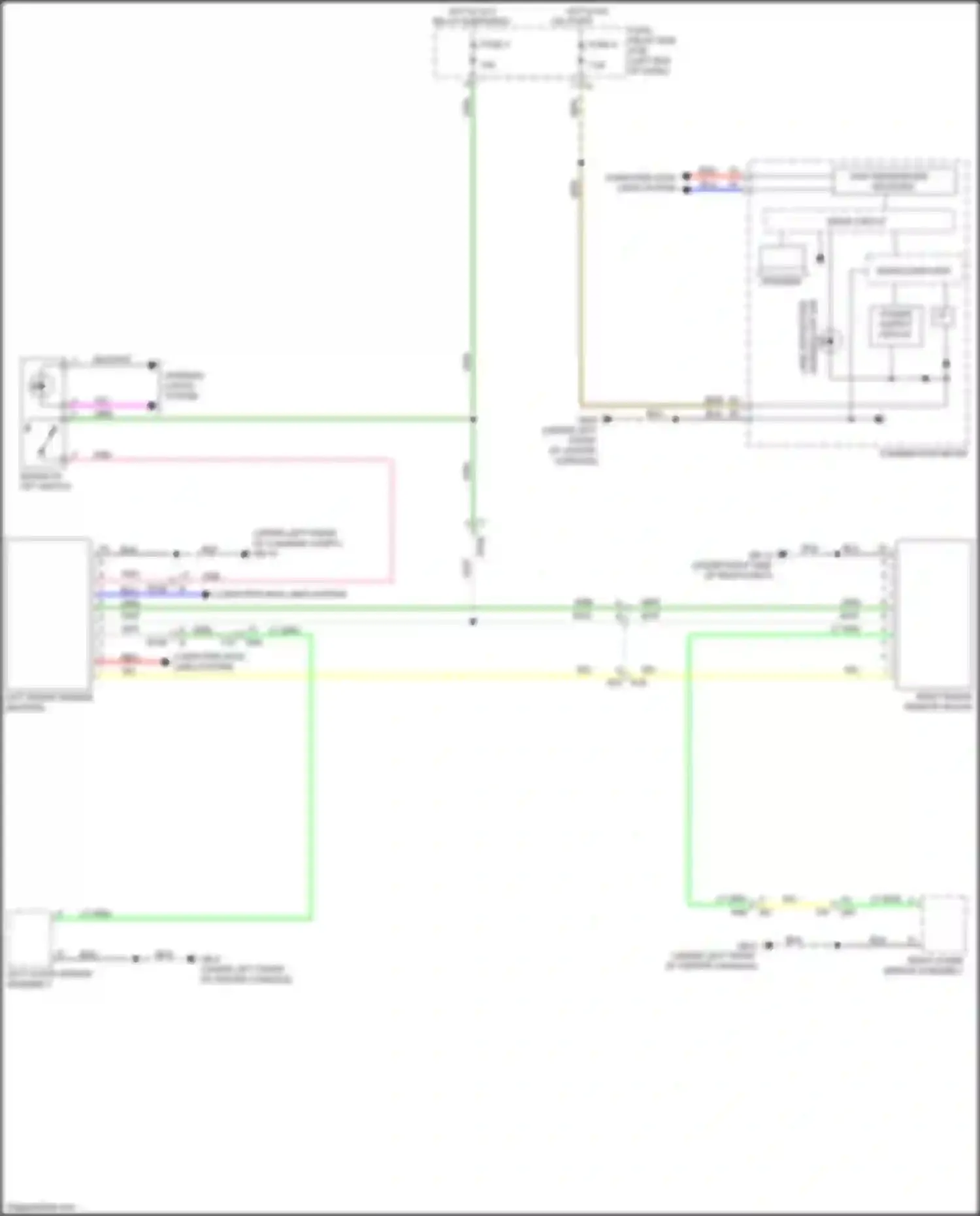 Wiring diagram right outer mirror assembly for Subaru WRX STI VA facelift (2016-2021) (5 of 5)