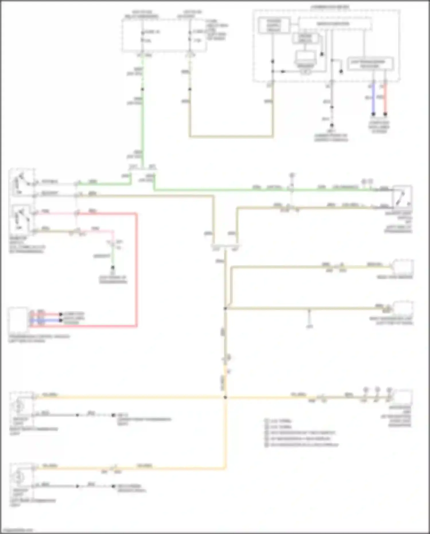Wiring diagram right rear combination light for Subaru WRX STI VA facelift (2016-2021) (1 of 5)