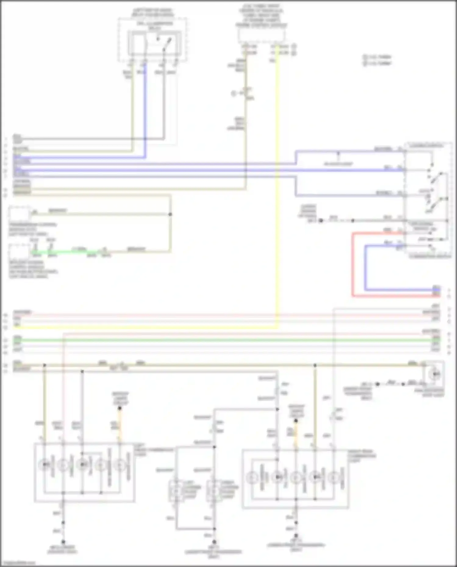 Wiring diagram right rear combination light for Subaru WRX STI VA facelift (2016-2021) (2 of 5)