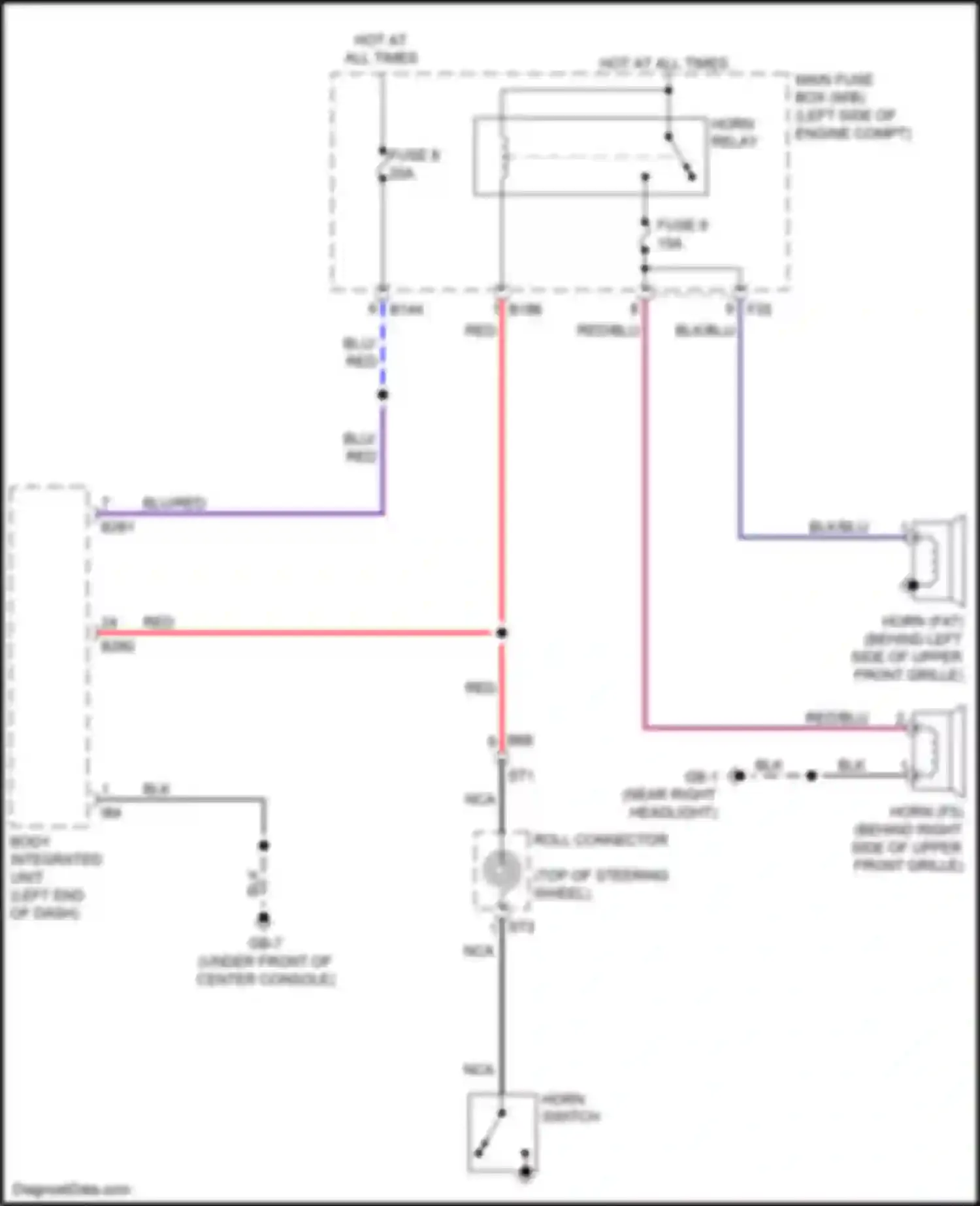 Wiring diagram roll connector for Subaru WRX STI VA facelift (2016-2021) (5 of 19)