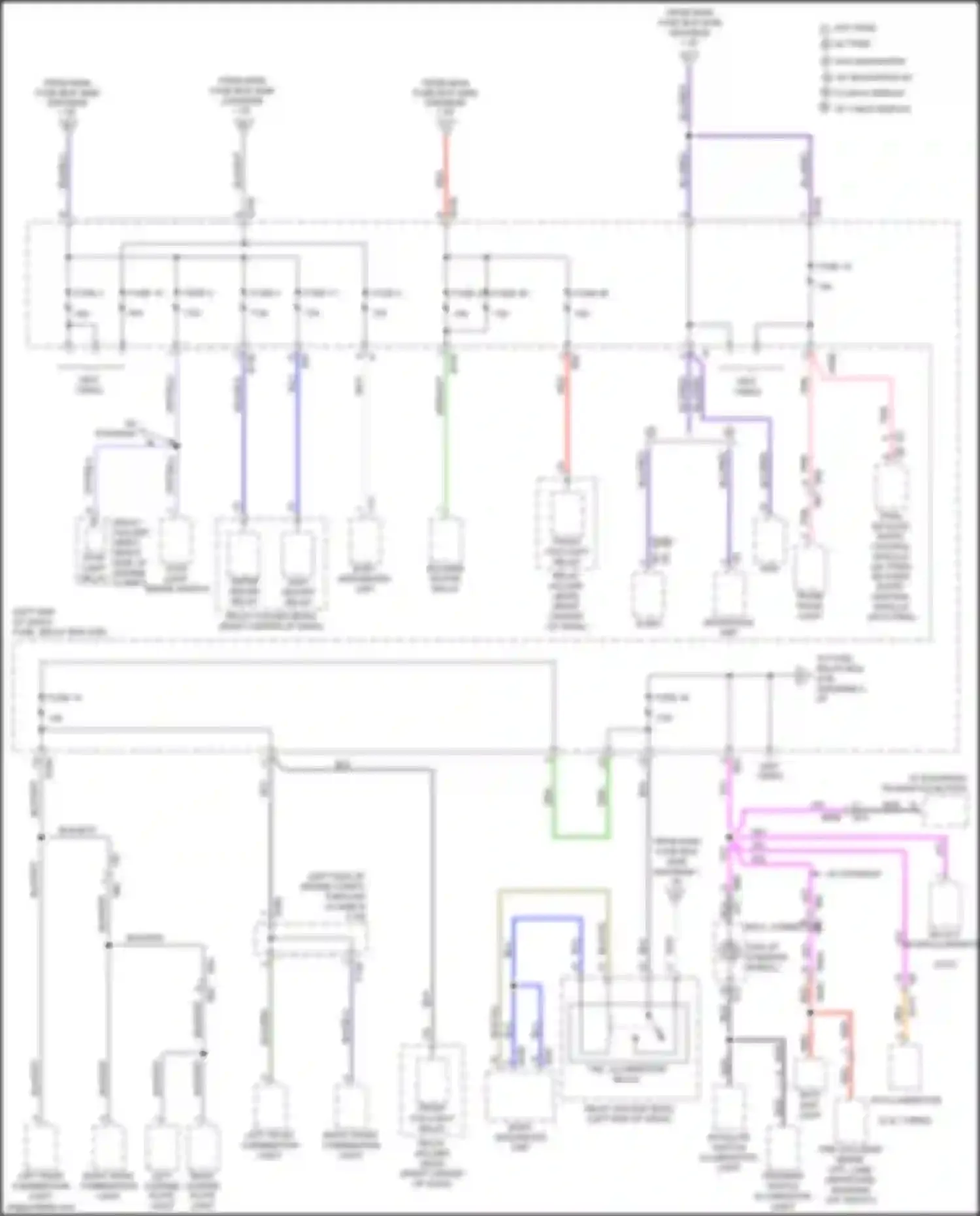 Wiring diagram select lever illumination for Subaru WRX STI VA facelift (2016-2021) (3 of 3)