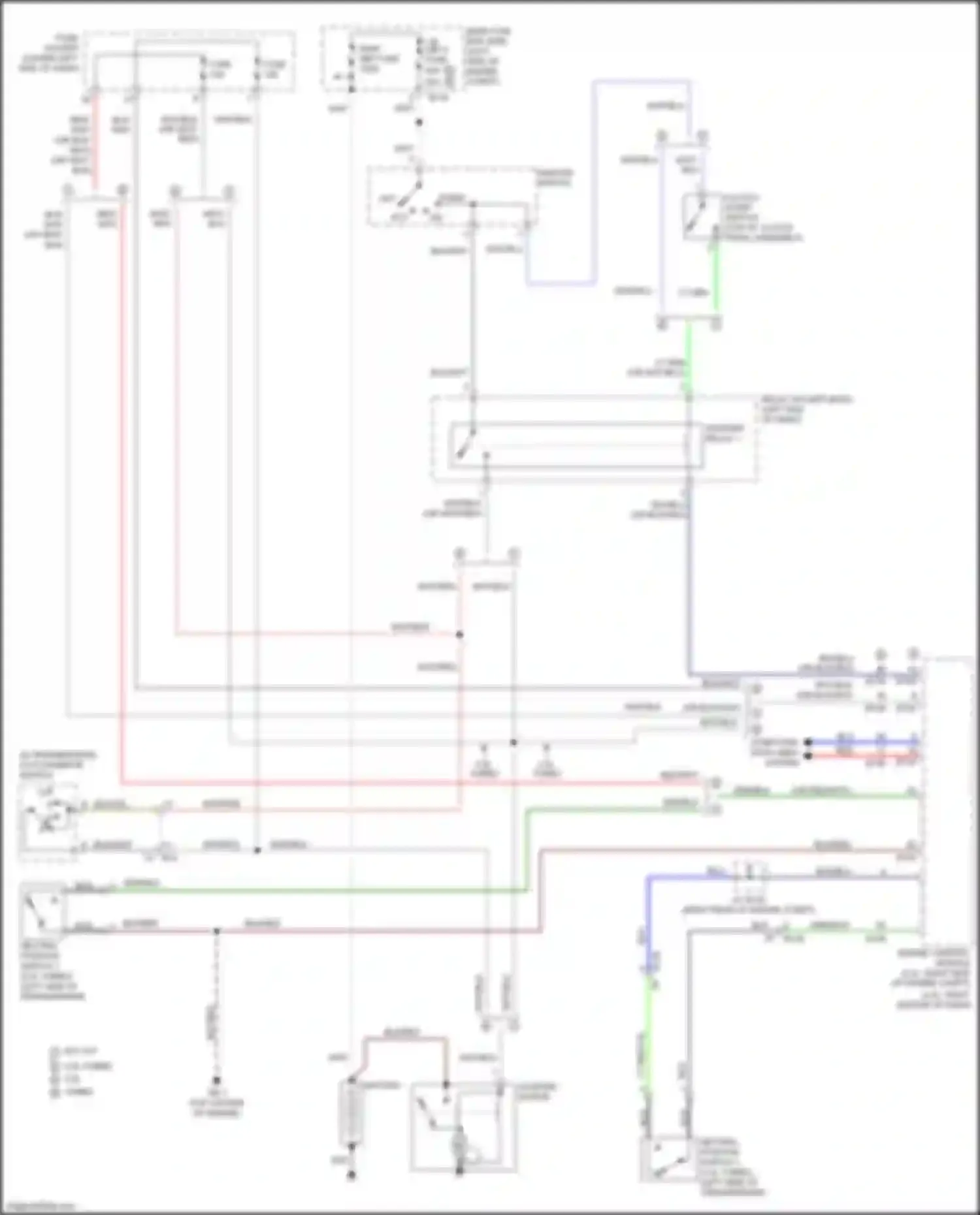 Wiring diagram starter relay 1 for Subaru WRX STI VA facelift (2016-2021) (1 of 2)