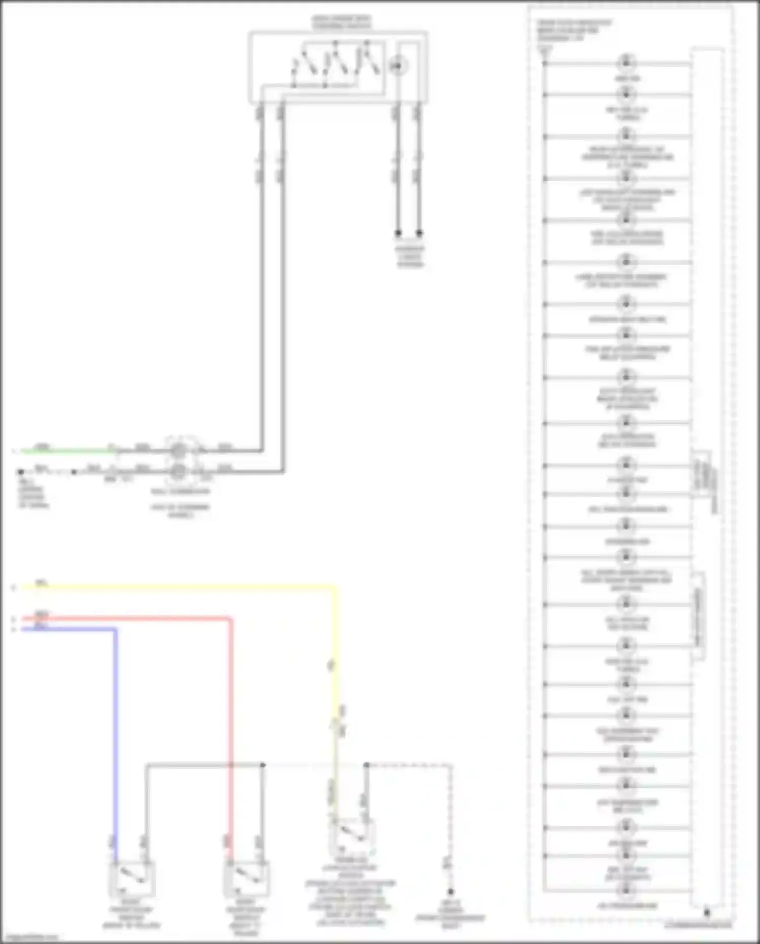 Wiring diagram trunk lid lock actuator, switch for Subaru WRX STI VA facelift (2016-2021) (4 of 6)