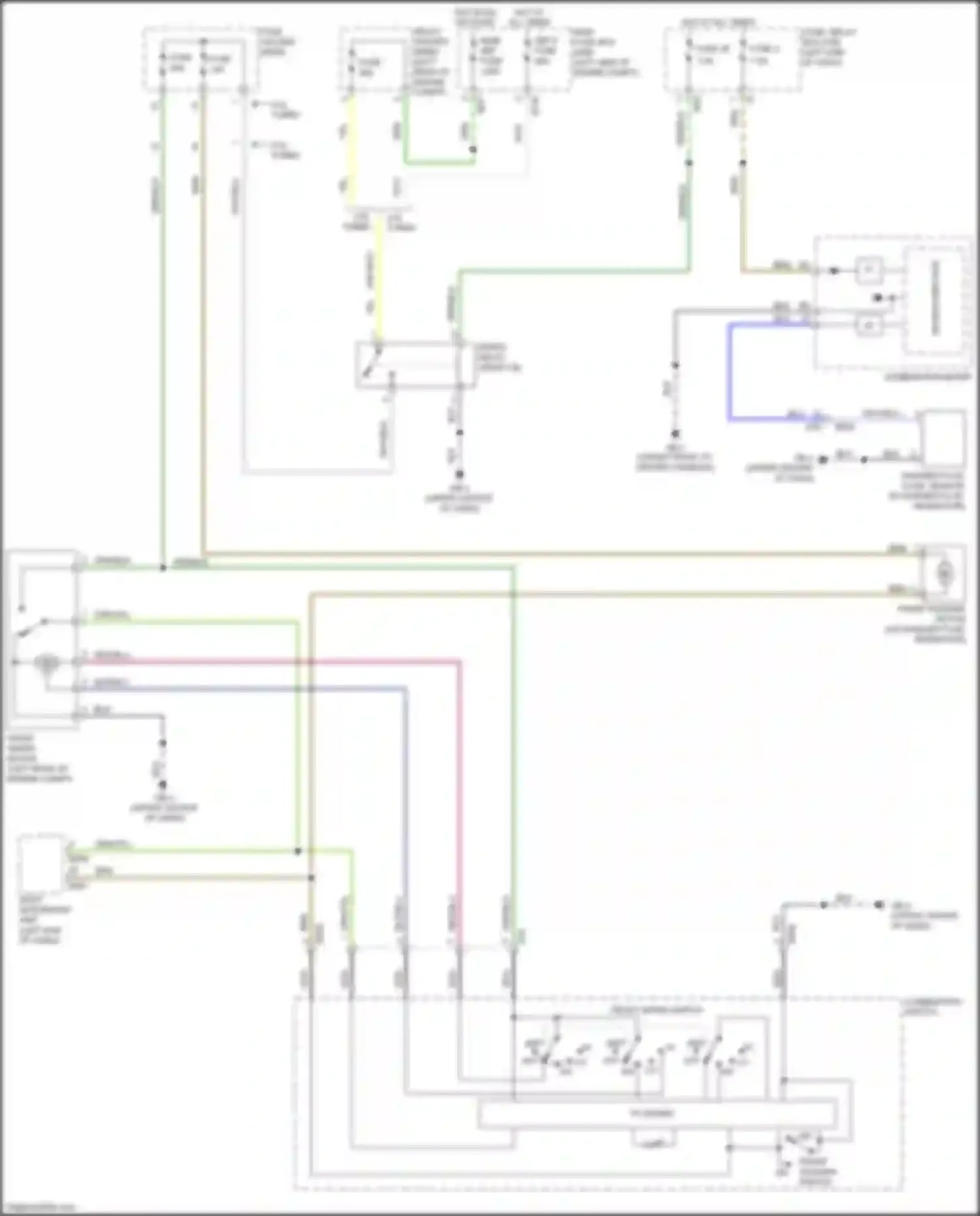 Wiring diagram washer fluid level sensor for Subaru WRX STI VA facelift (2016-2021) (2 of 2)