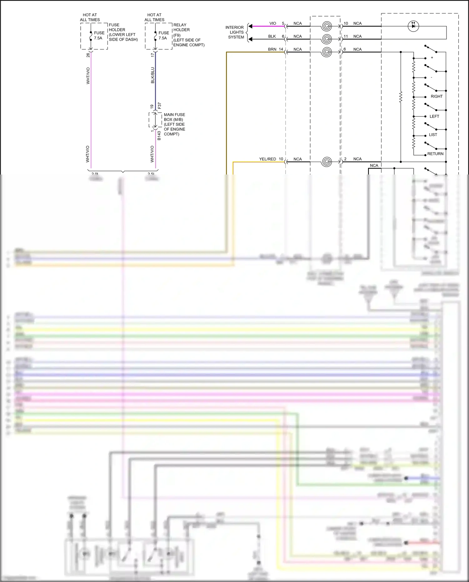 Subaru WRX VA facelift (2016-2021) data communication module wiring diagram  (3 of 11)