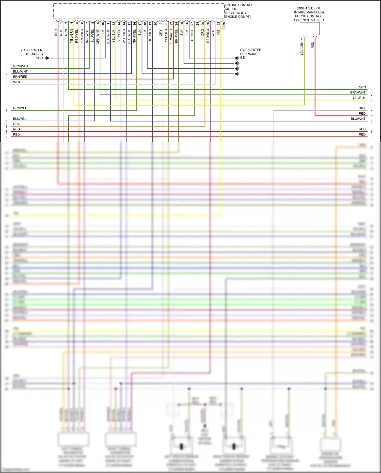 Subaru WRX VA facelift (2016-2021) engine control module wiring diagram  (18 of 23)