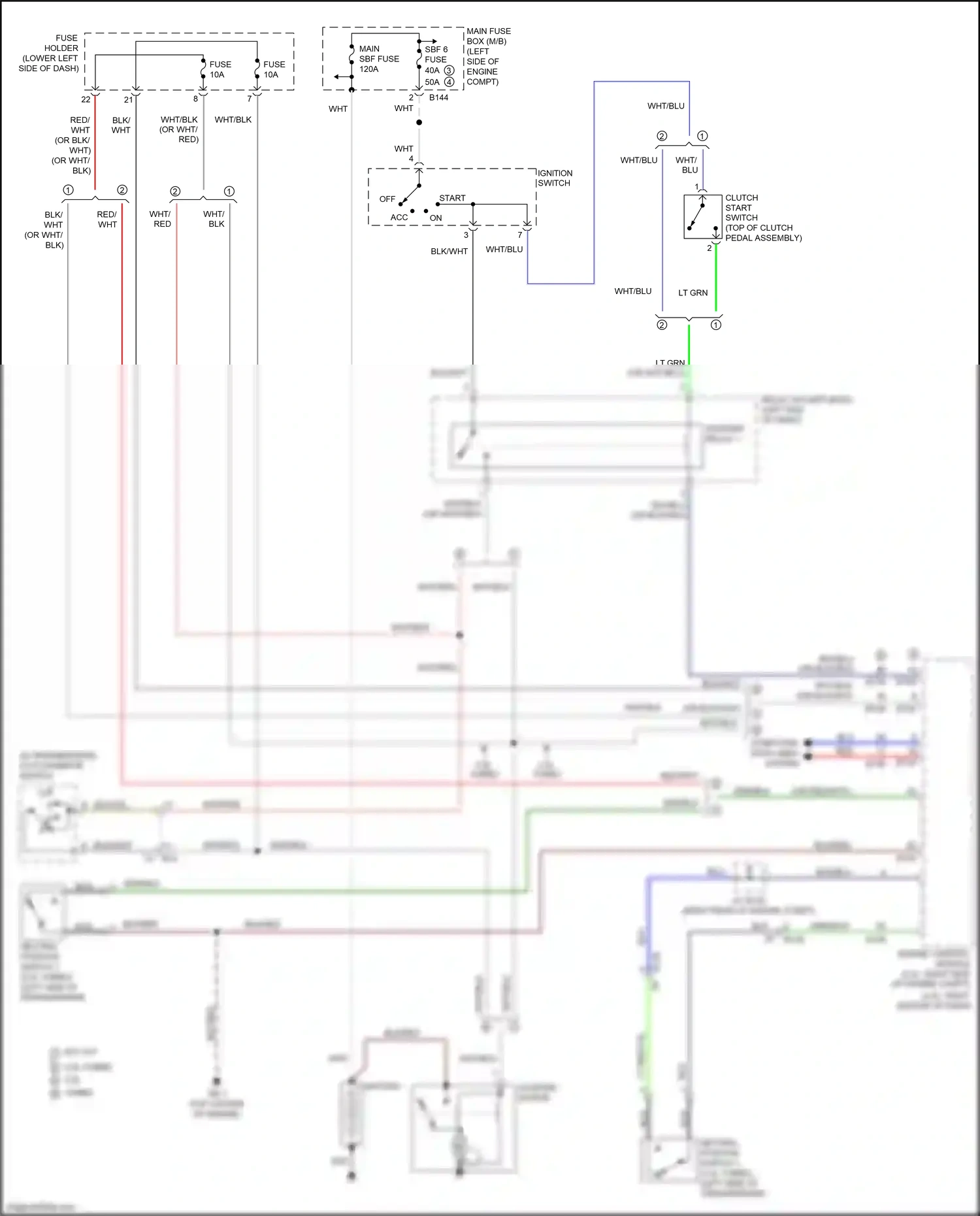 Subaru WRX VA facelift (2016-2021) engine control module wiring diagram  (9 of 23)