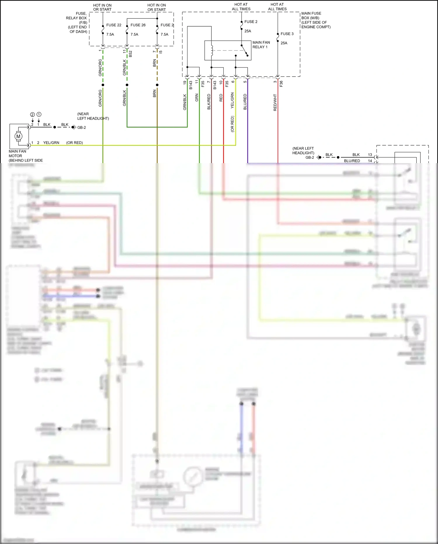 Subaru WRX VA facelift (2016-2021) engine coolant temperature sensor wiring diagram  (2 of 4)