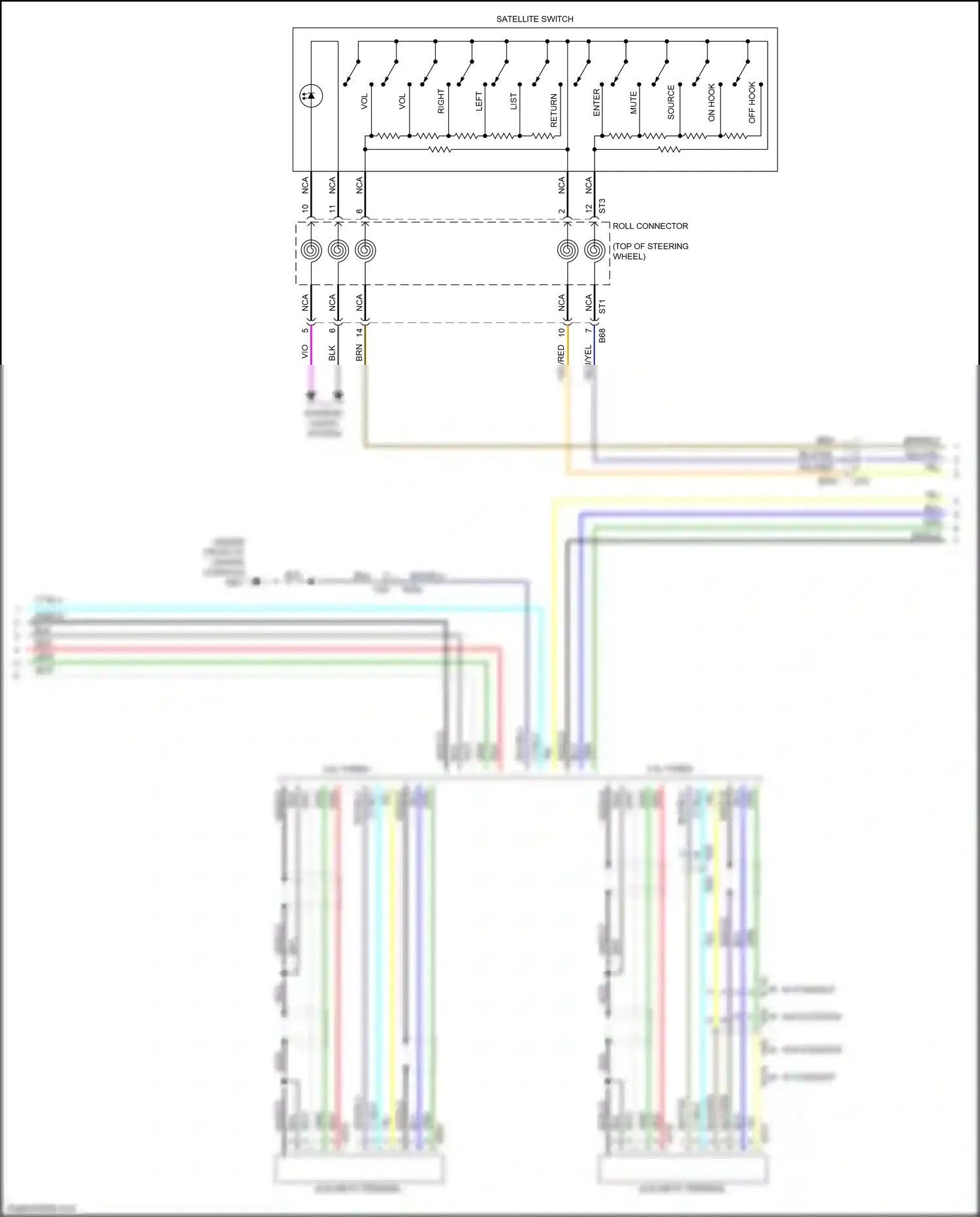 Subaru WRX VA facelift (2016-2021) off hook wiring diagram  (3 of 6)