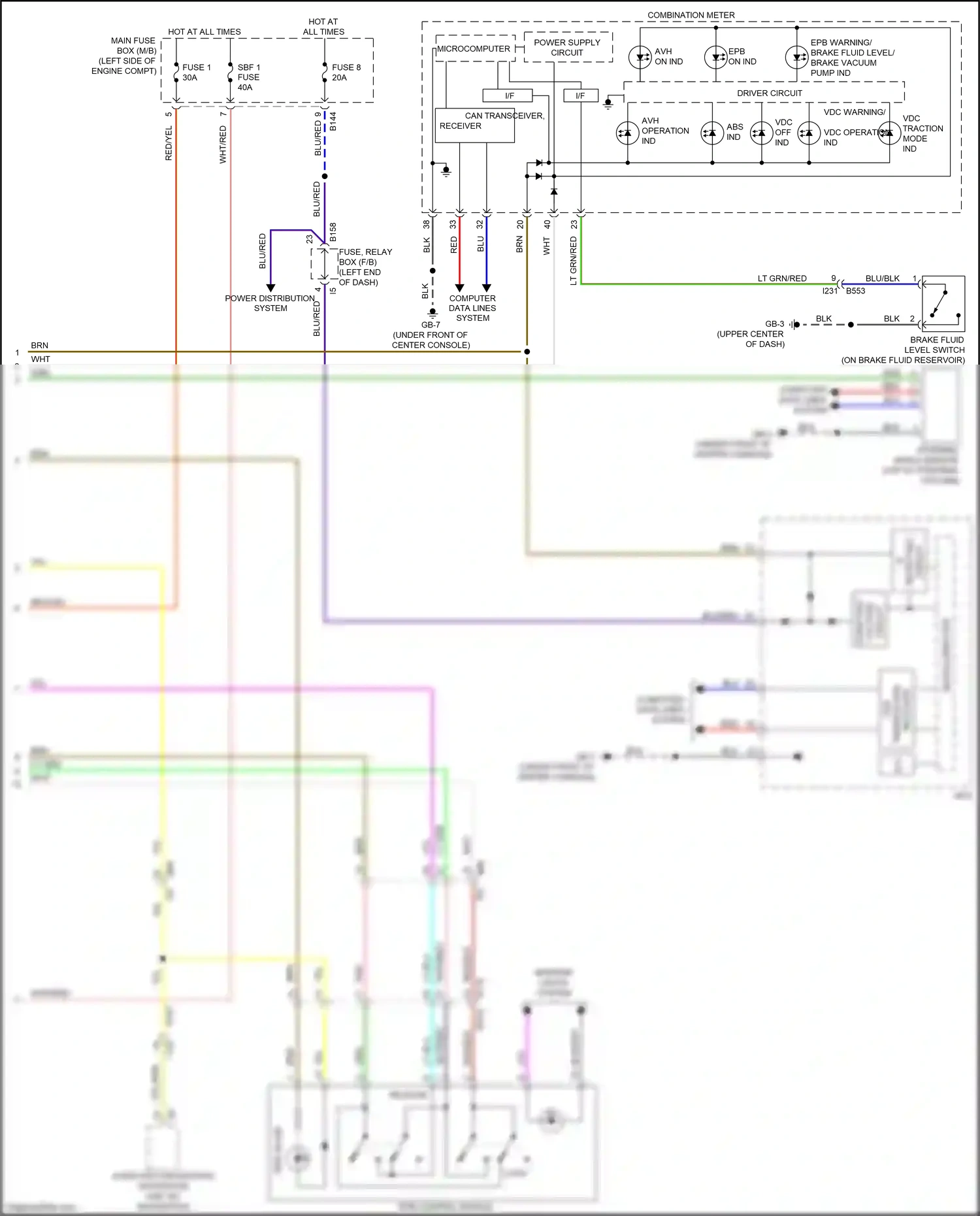 Subaru WRX VA facelift (2016-2021) steering angle sensor wiring diagram  (1 of 6)