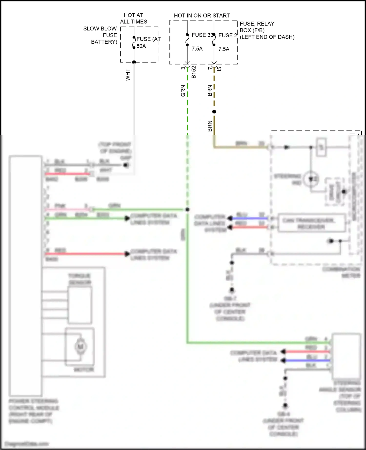 Subaru WRX VA facelift (2016-2021) steering angle sensor wiring diagram  (3 of 6)