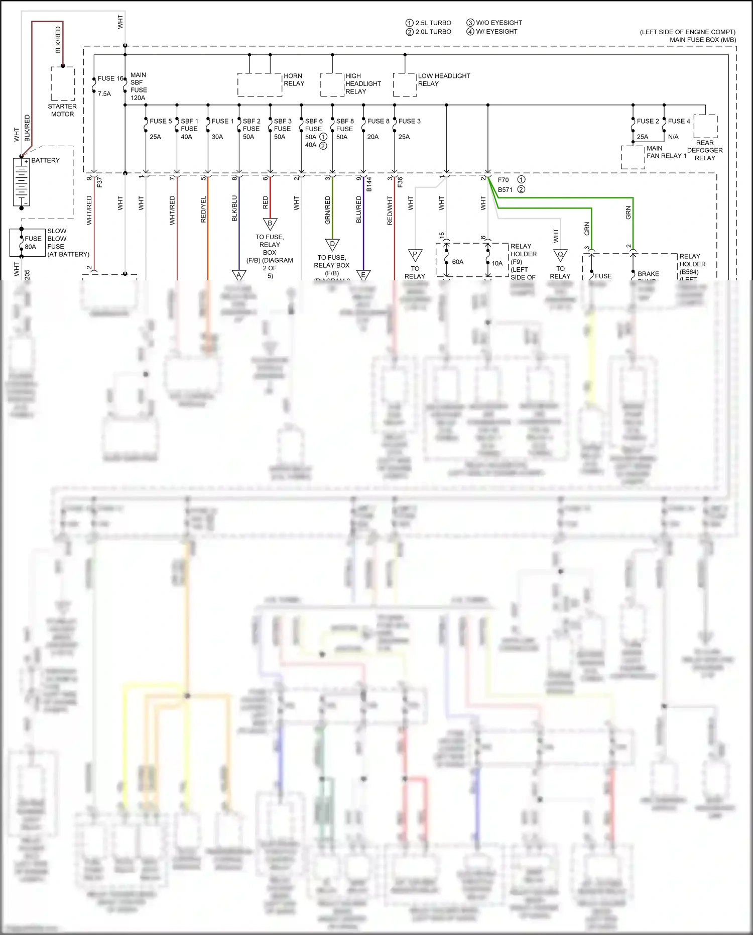 Subaru WRX VA facelift (2016-2021) vdc control module wiring diagram  (7 of 16)