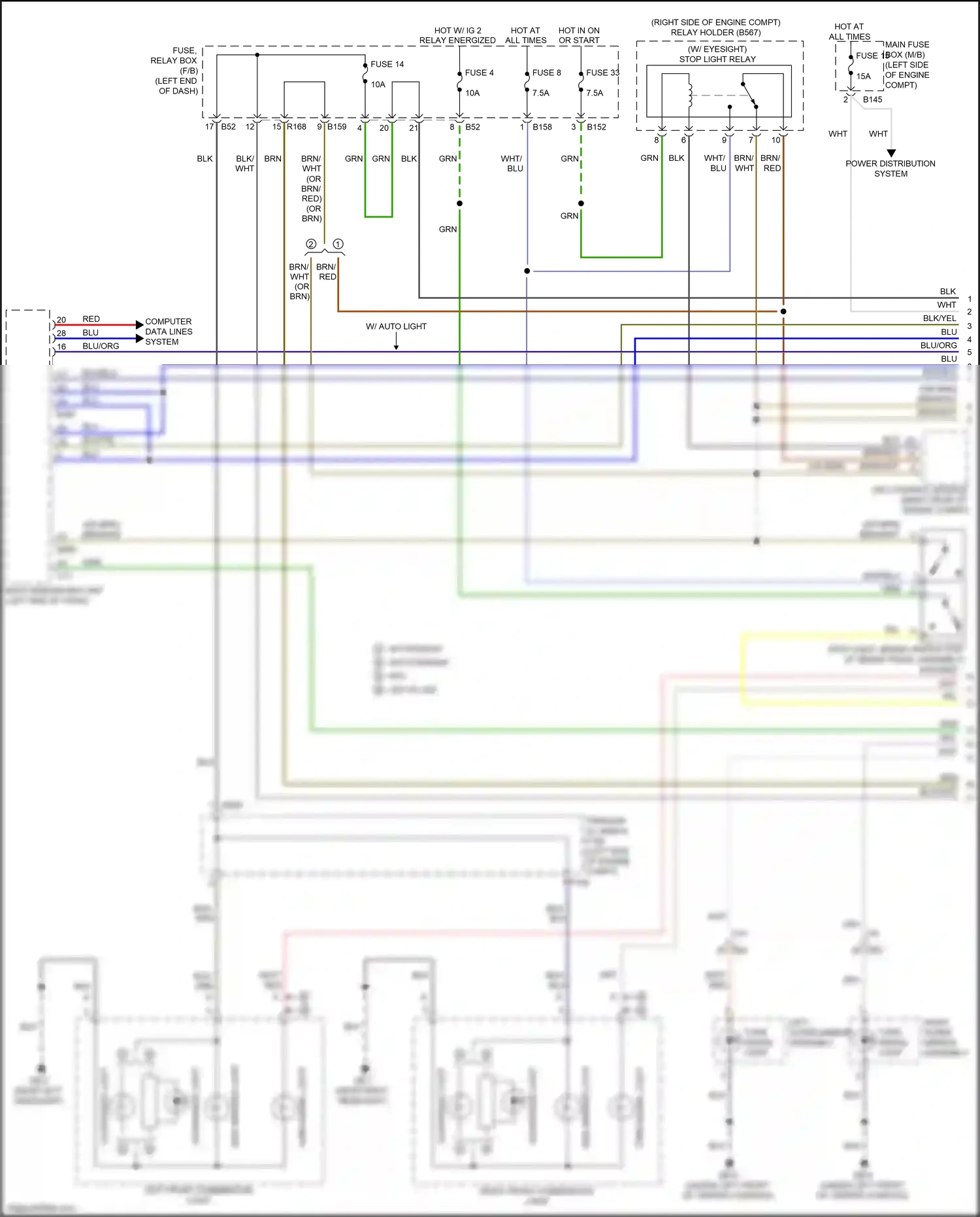 Subaru WRX VA facelift (2016-2021) vdc control module wiring diagram  (2 of 16)