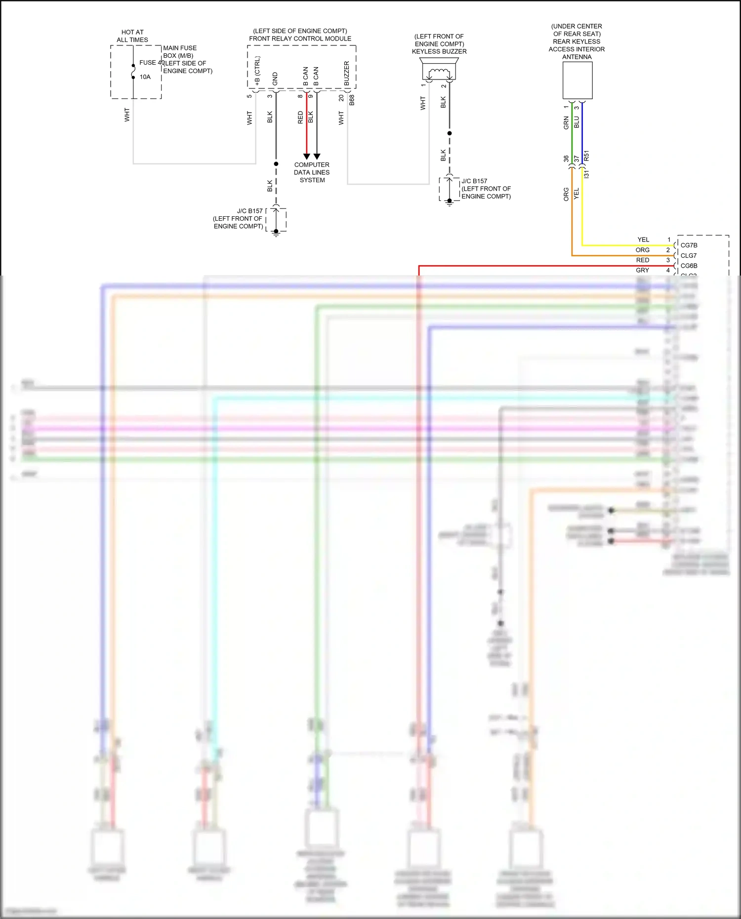 Subaru WRX VB (2021-2024) b+ ctrl wiring diagram  (1 of 4)