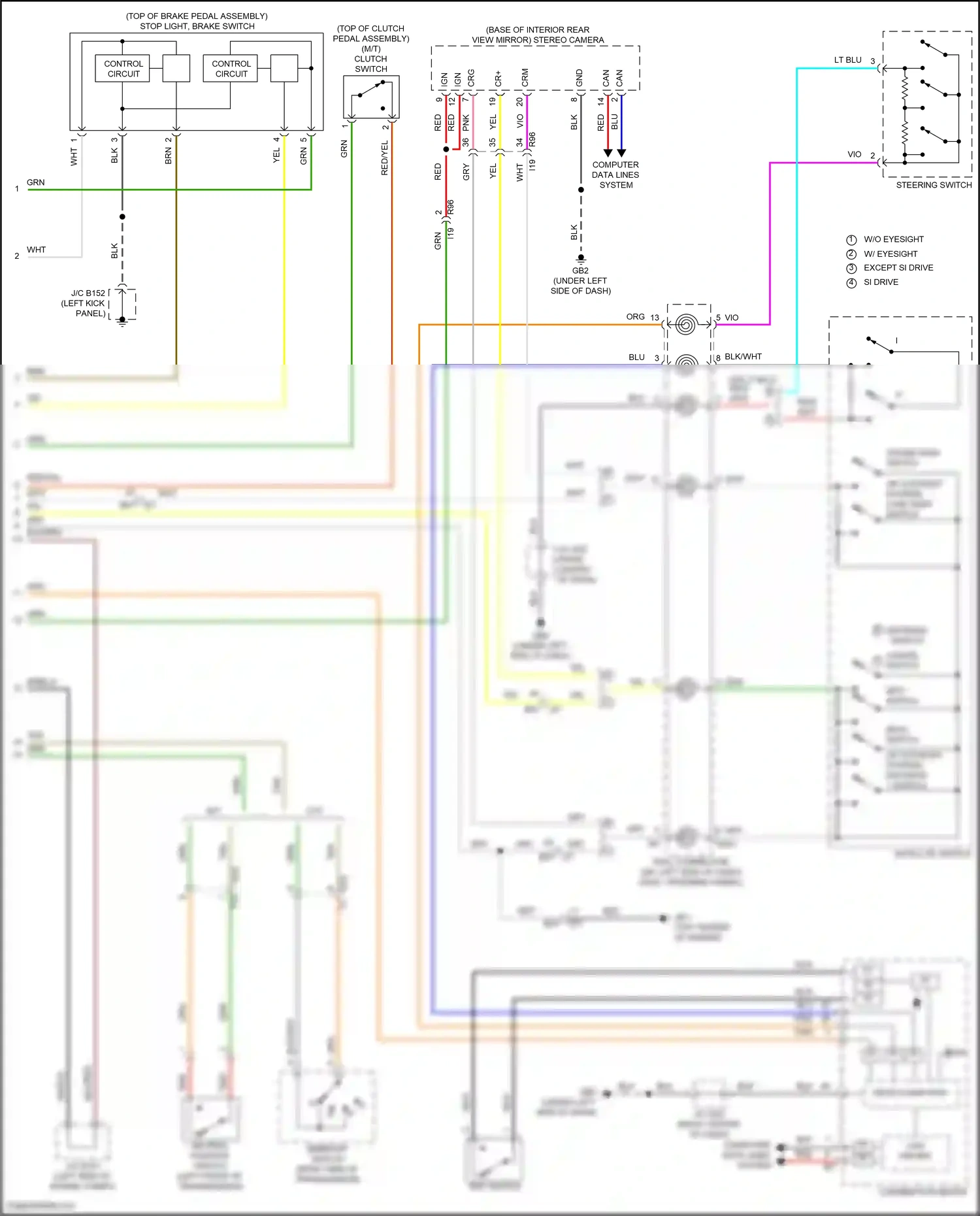Subaru WRX VB (2021-2024) computer data lines system wiring diagram  (42 of 73)