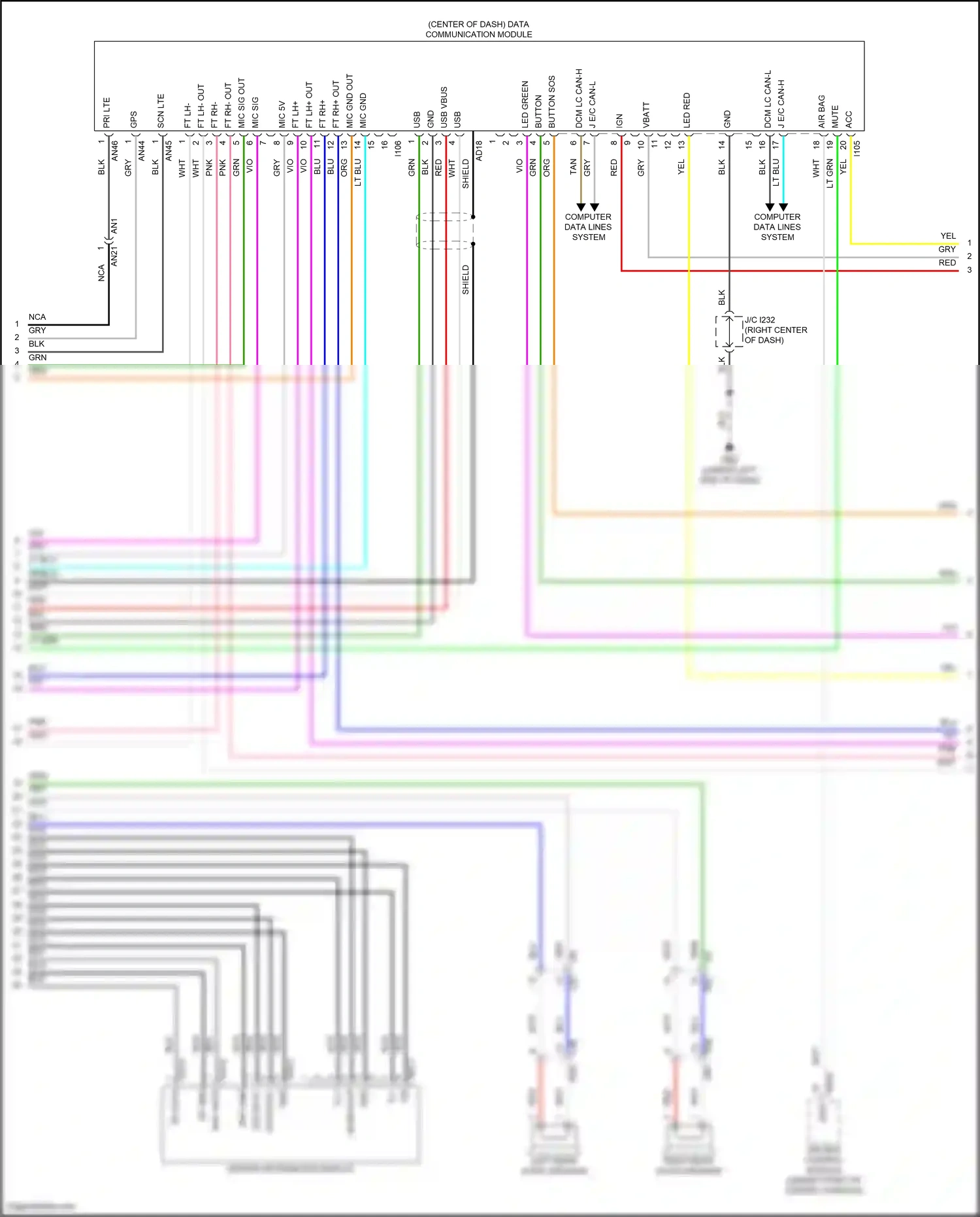 Subaru WRX VB (2021-2024) computer data lines system wiring diagram  (17 of 73)