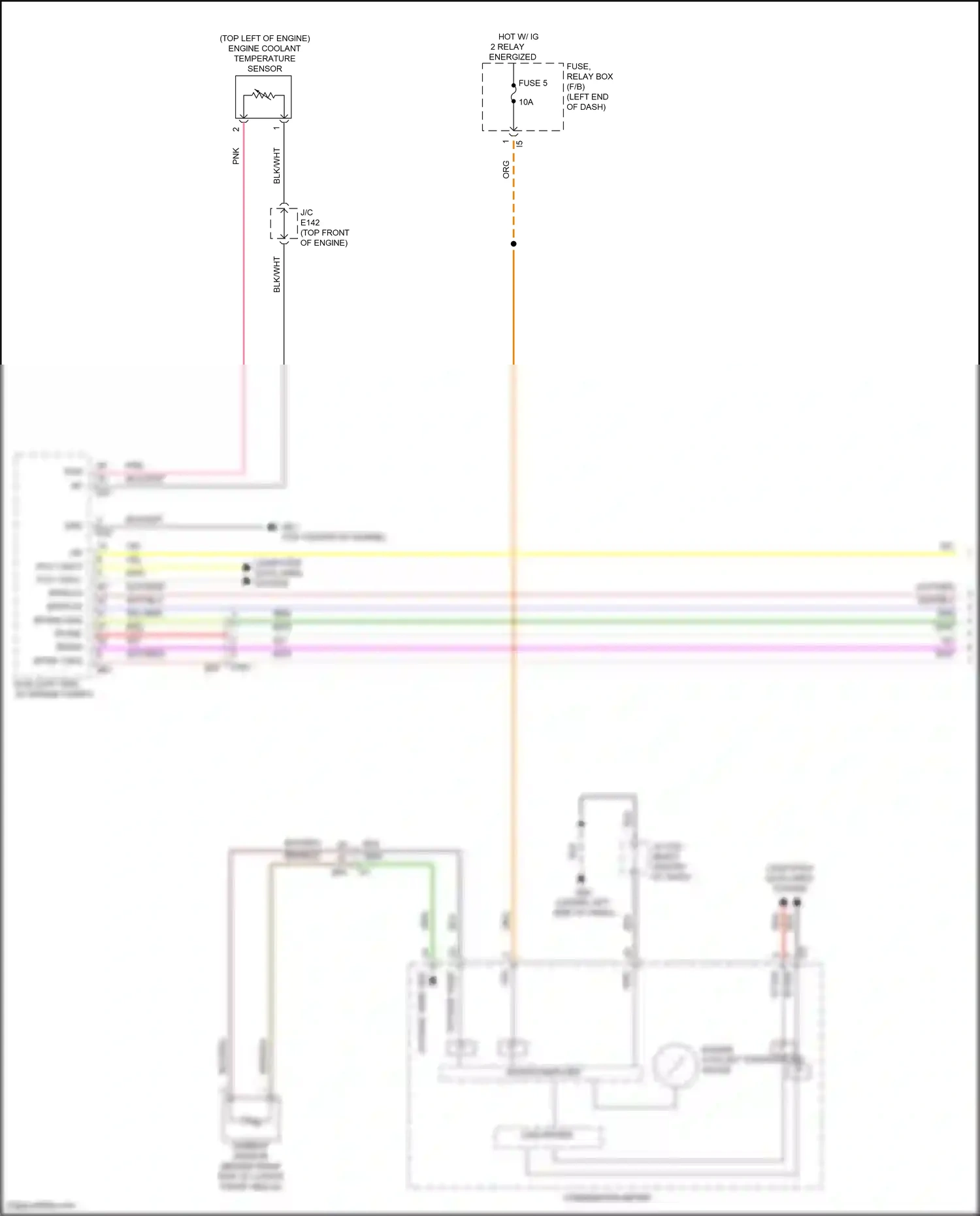 Subaru WRX VB (2021-2024) engine coolant temperature sensor wiring diagram  (2 of 3)