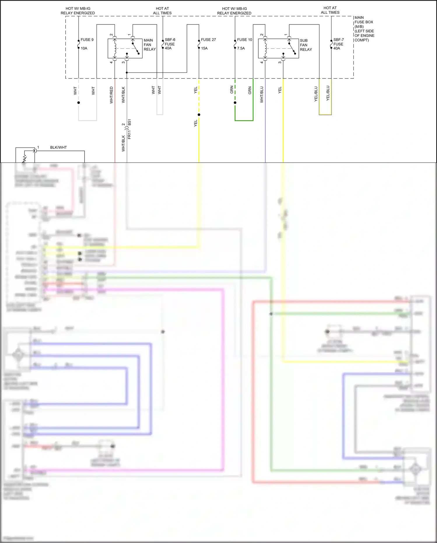 Subaru WRX VB (2021-2024) engine coolant temperature sensor wiring diagram  (1 of 3)