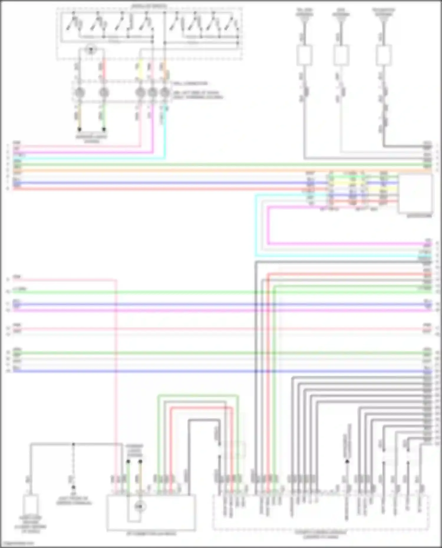Wiring diagram gps antenna for Subaru WRX VB (2021-2024) (2 of 4)