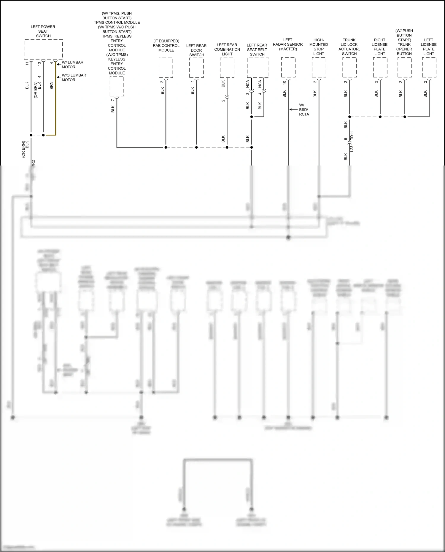 Subaru WRX VB (2021-2024) keyless entry control module wiring diagram  (3 of 6)