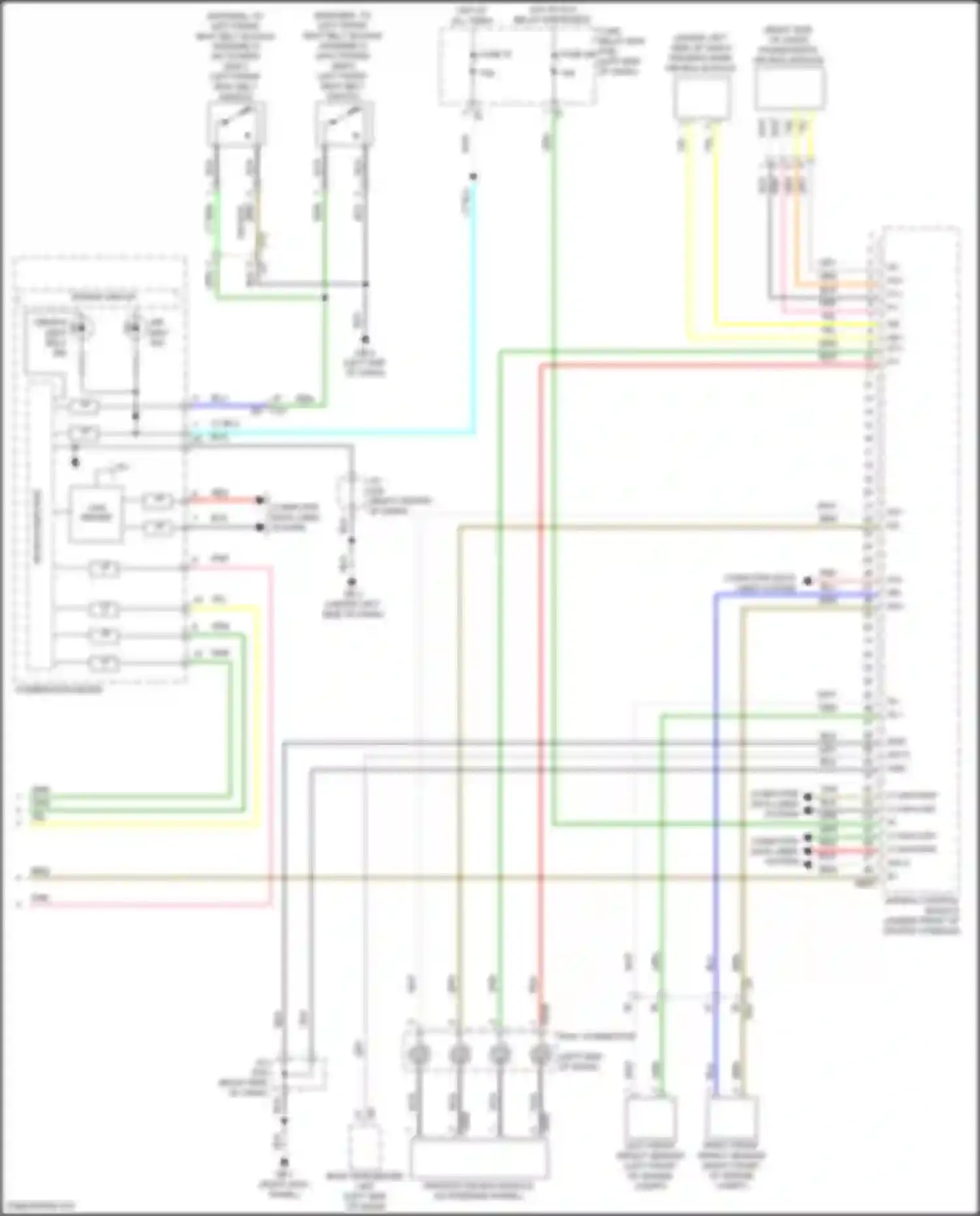 Wiring diagram passenger's air bag module for Subaru WRX VB (2021-2024) (1 of 1)