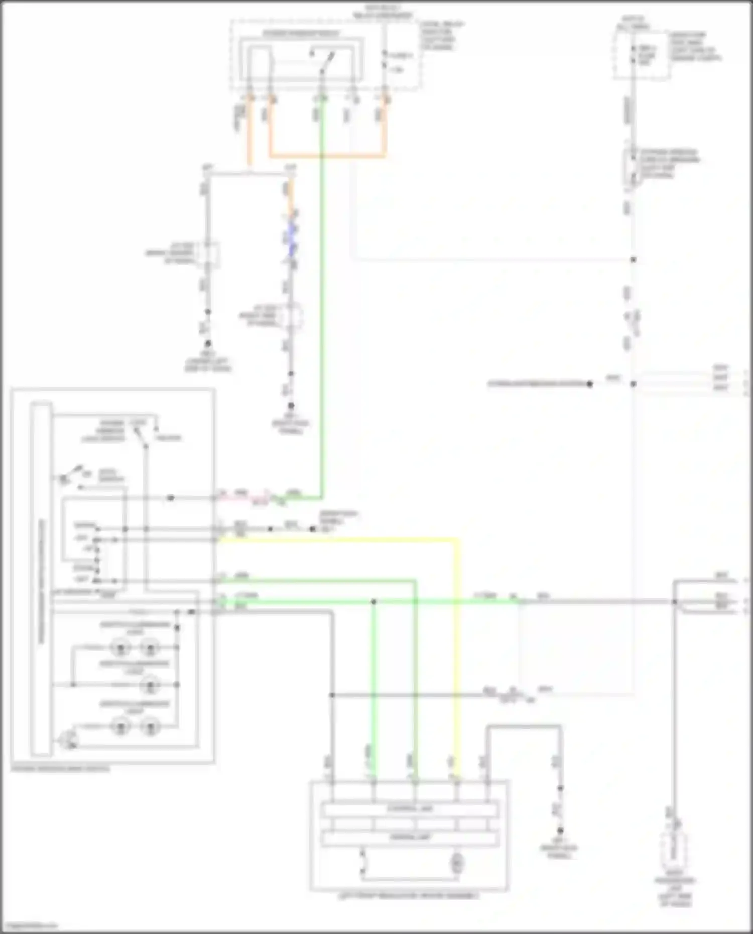 Wiring diagram power window circuit breaker for Subaru WRX VB (2021-2024) (7 of 7)