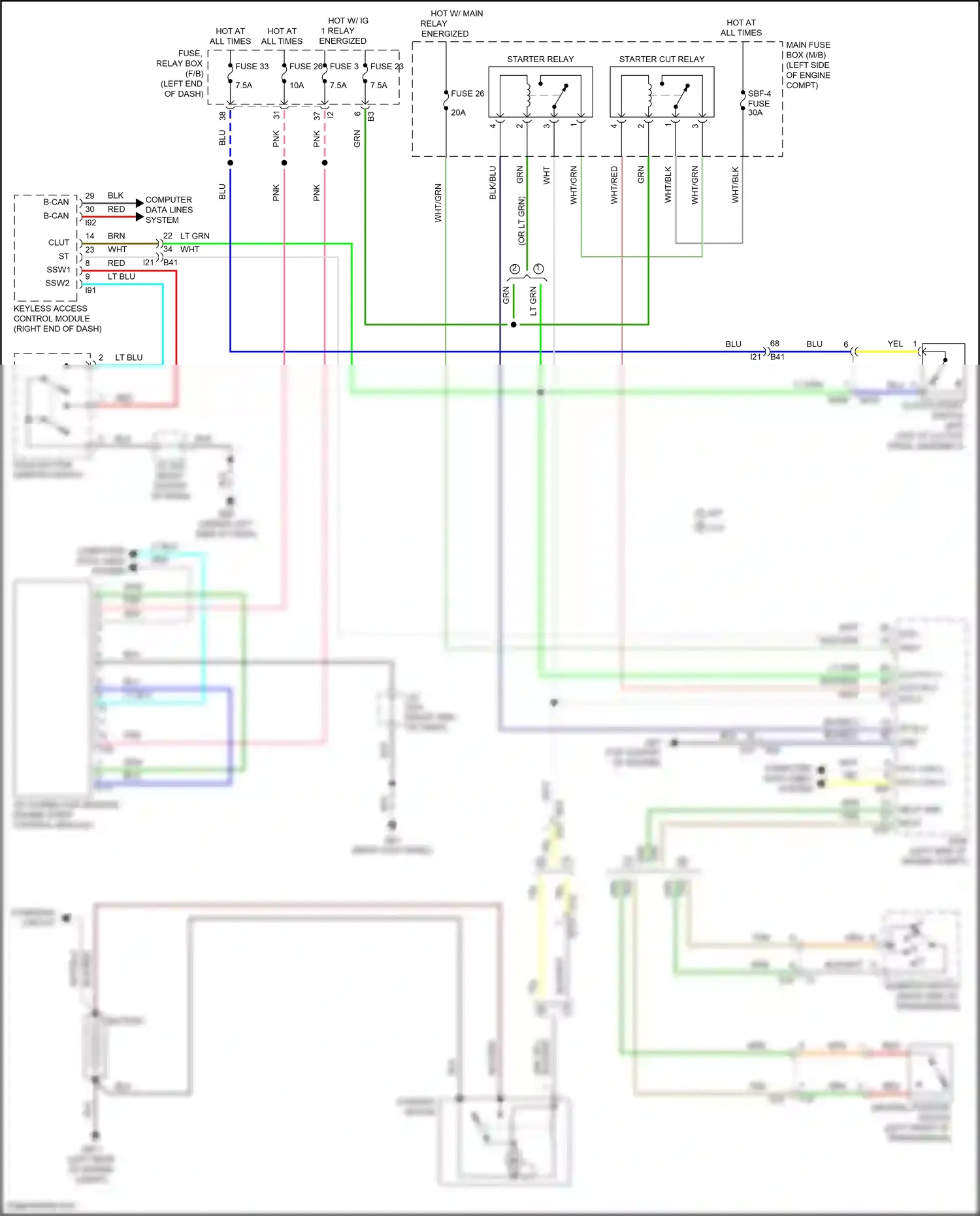 Subaru WRX VB (2021-2024) push button ignition switch wiring diagram  (6 of 6)