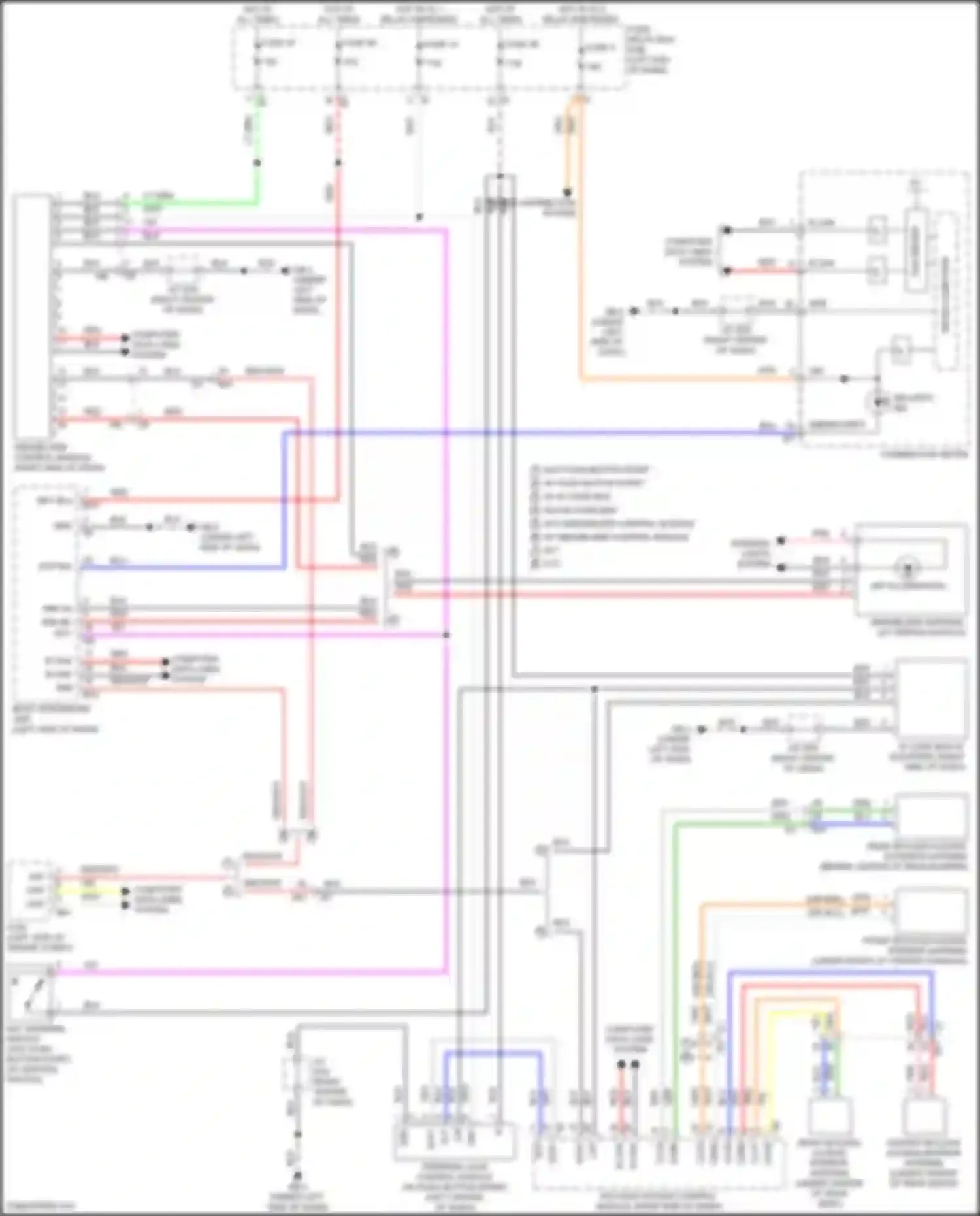 Wiring diagram rear keyless access interior antenna for Subaru WRX VB (2021-2024) (2 of 3)