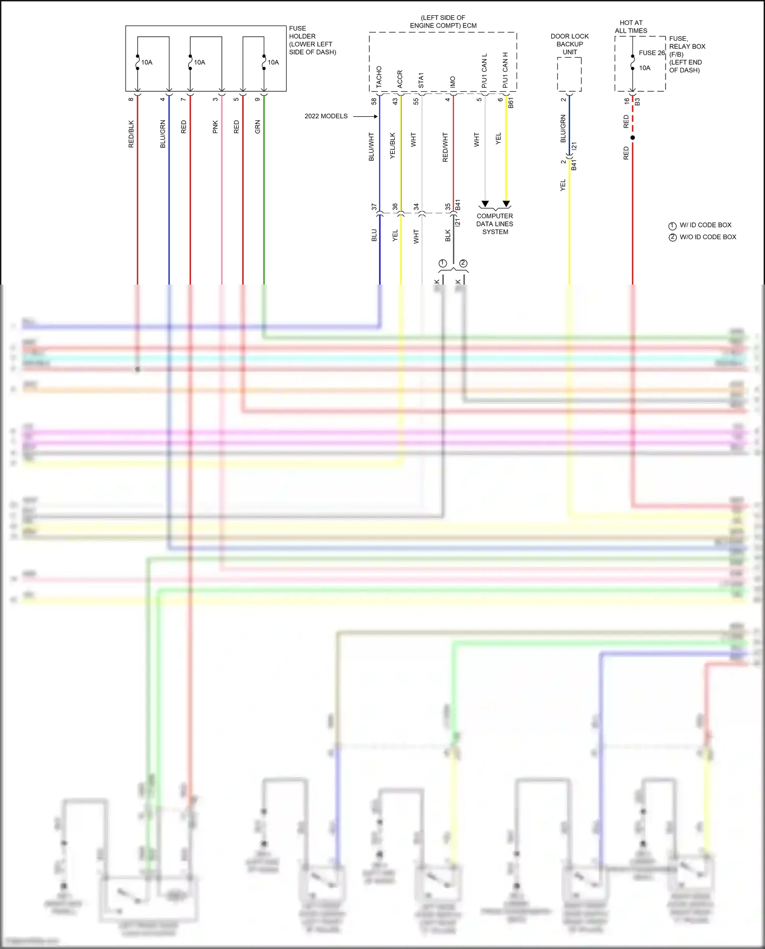 Subaru WRX VB (2021-2024) w/ id code box wiring diagram  (1 of 4)