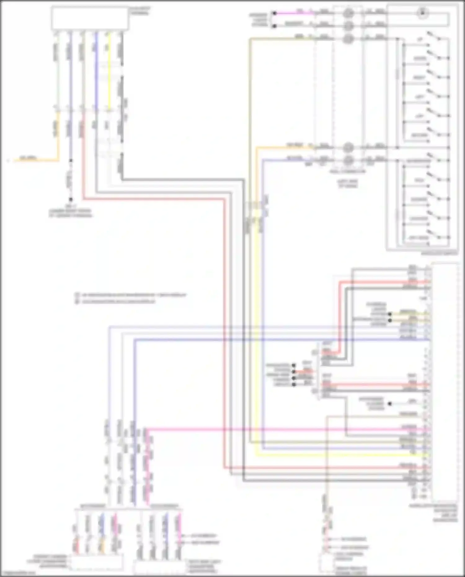 XV Subaru GP facelift (2015-2017): Navigation circuit, except hybrid w/o telematics (2 of 2)