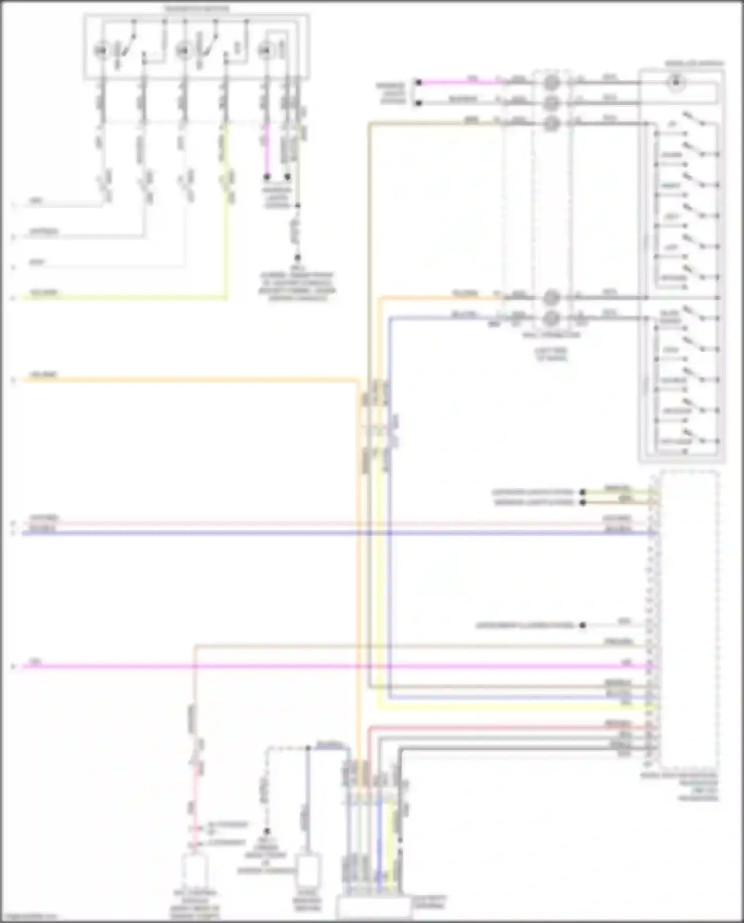 XV Subaru GP facelift (2015-2017): Navigation circuit, except hybrid w/ telematics (3 of 3)