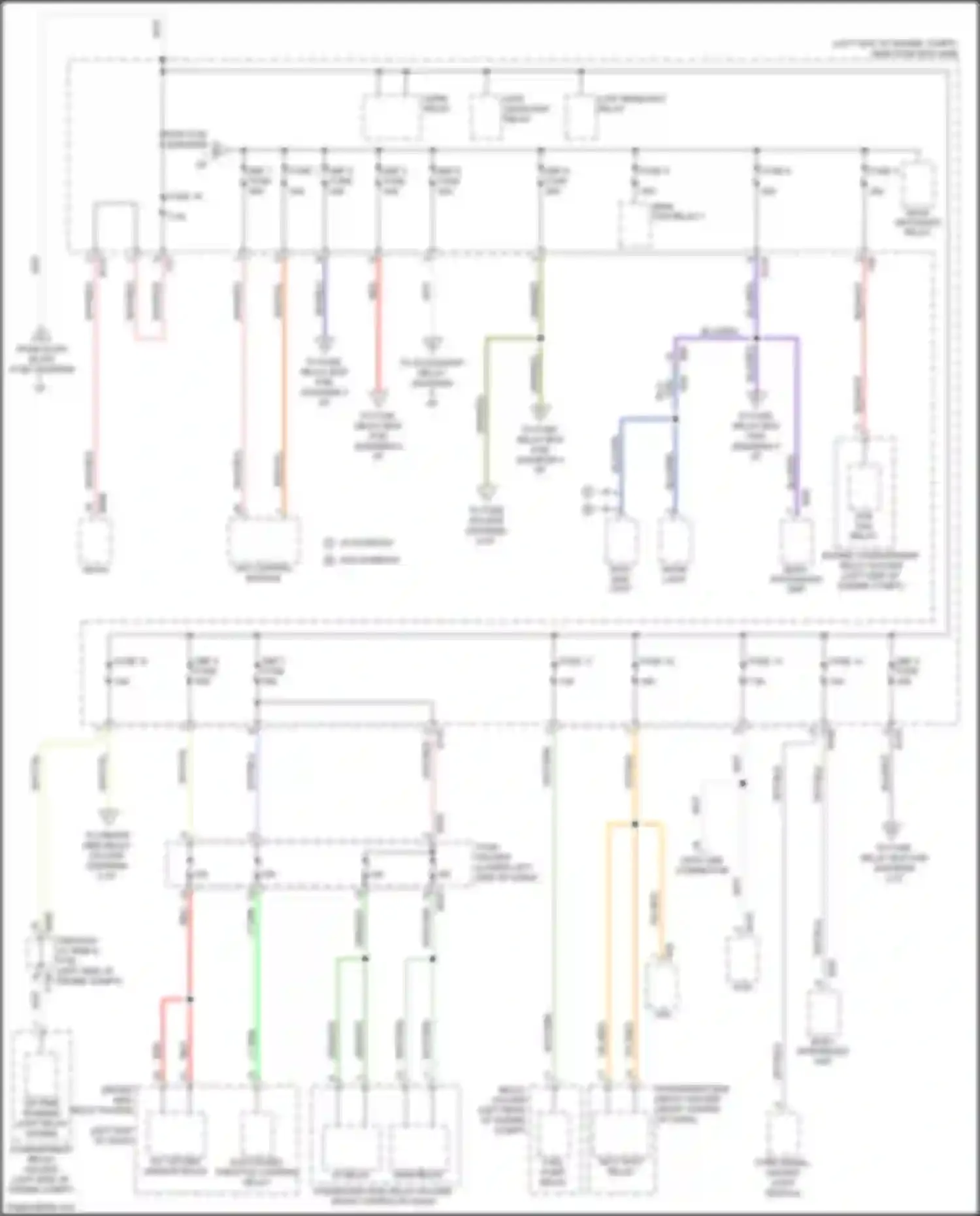 XV Subaru GP facelift (2015-2017): Power distribution circuit, w/ hev (2 of 6)
