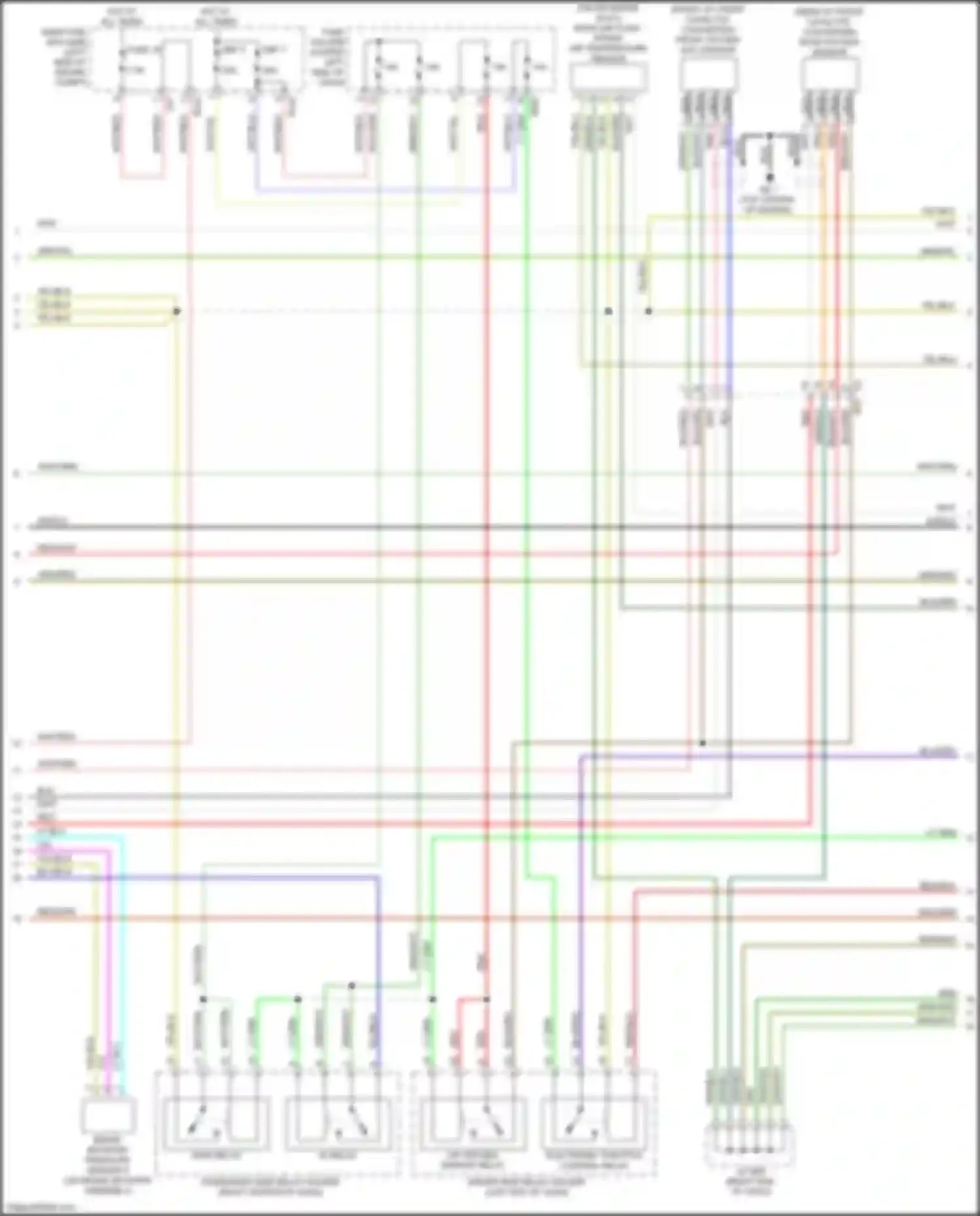 Wiring diagram a/f oxygen sensor relay for Subaru XV GP facelift (2015-2017) (5 of 5)