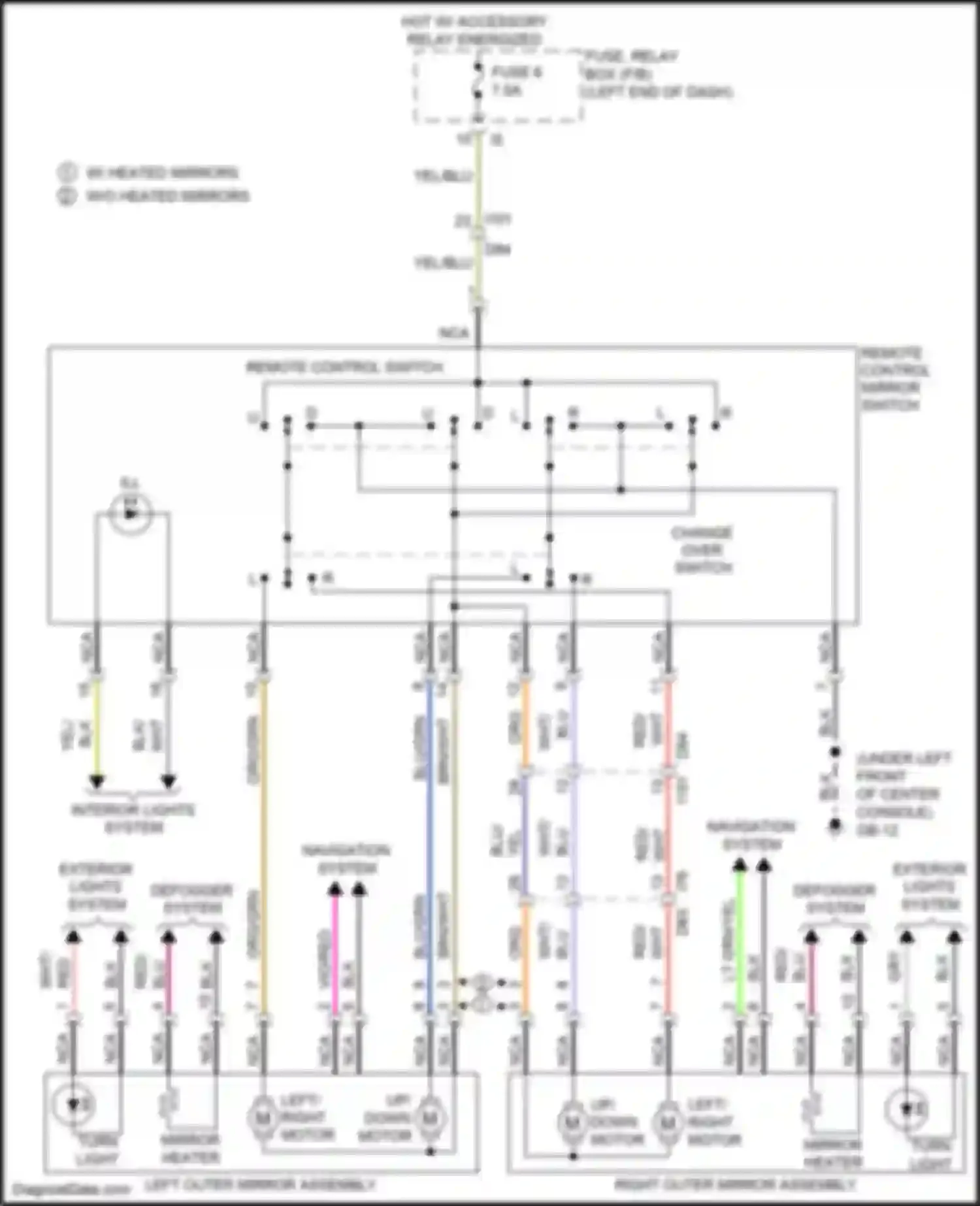 Wiring diagram change over switch for Subaru XV GP facelift (2015-2017) (1 of 2)