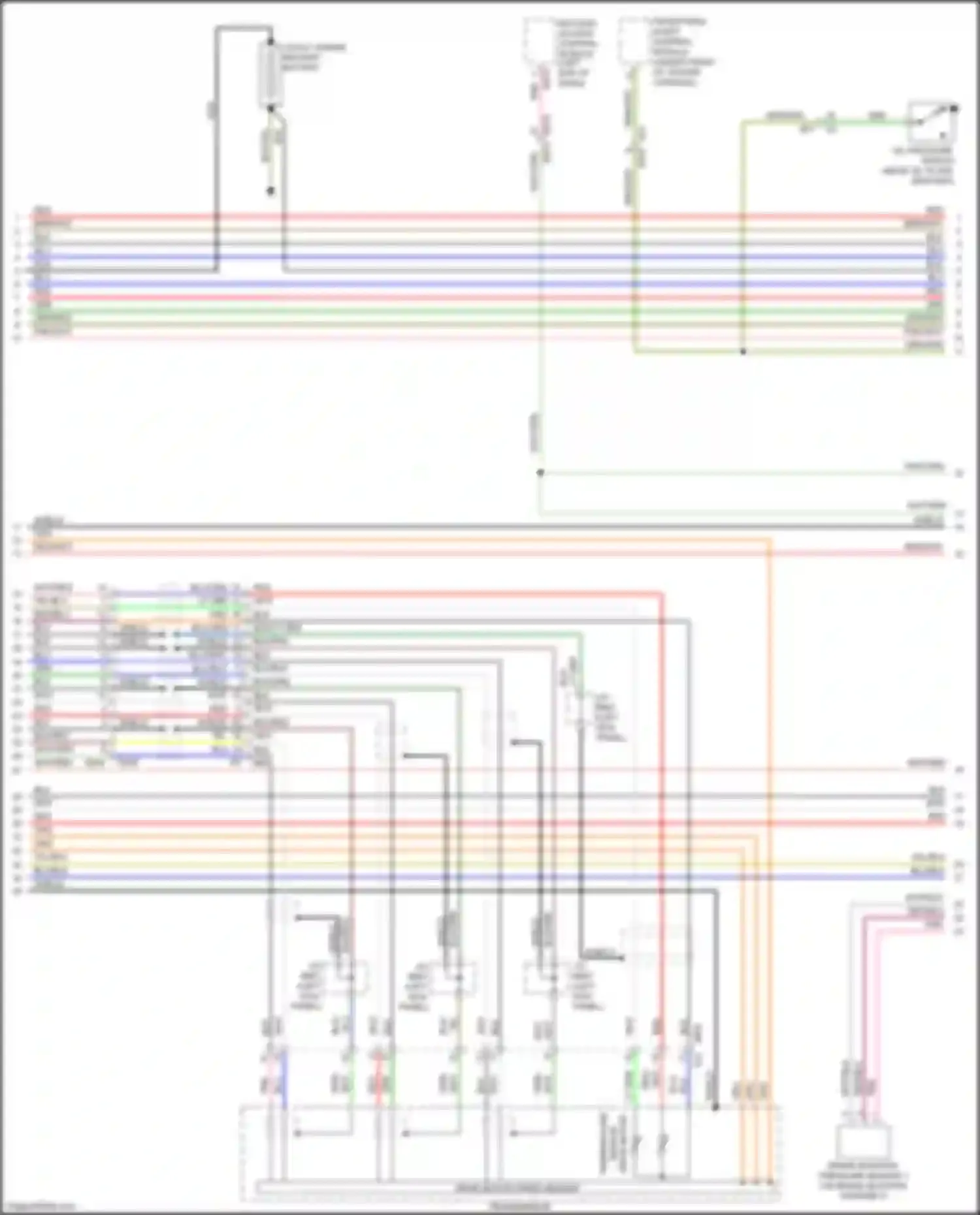 Wiring diagram drive motor speed sensor for Subaru XV GP facelift (2015-2017) (2 of 2)