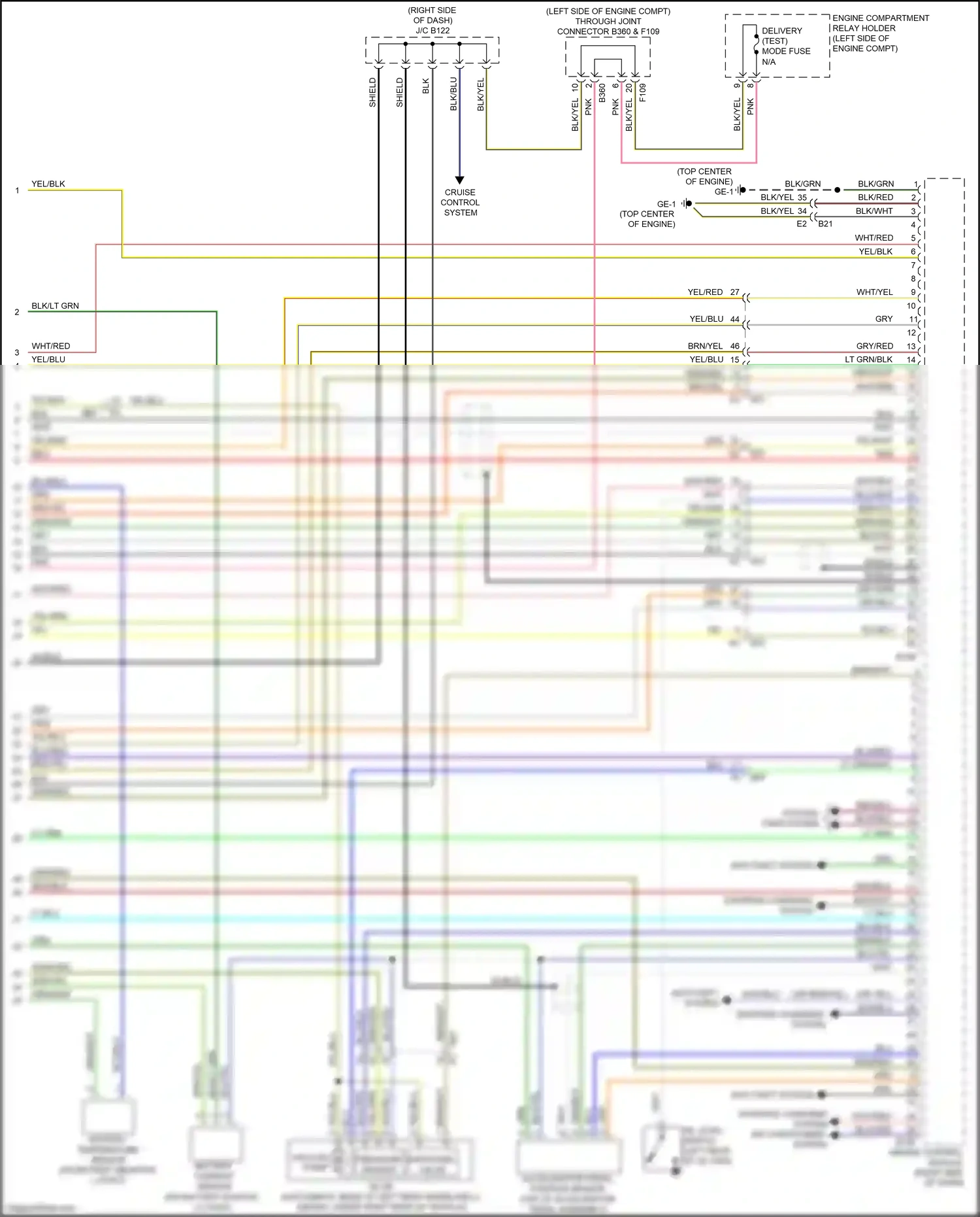 Subaru XV GP facelift (2015-2017) engine control module wiring diagram  (8 of 11)