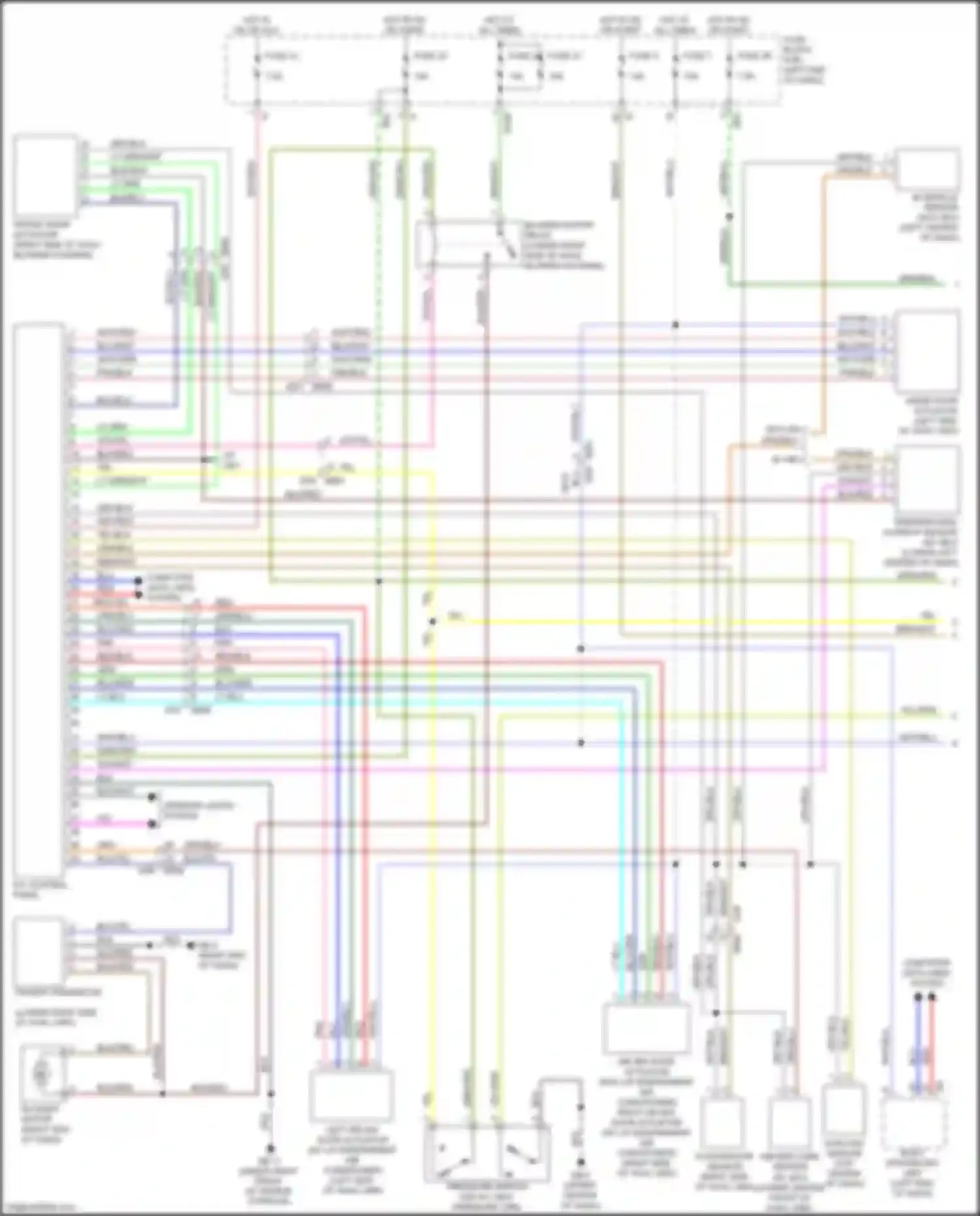 Wiring diagram in-vehicle sensor for Subaru XV GP facelift (2015-2017) (1 of 1)