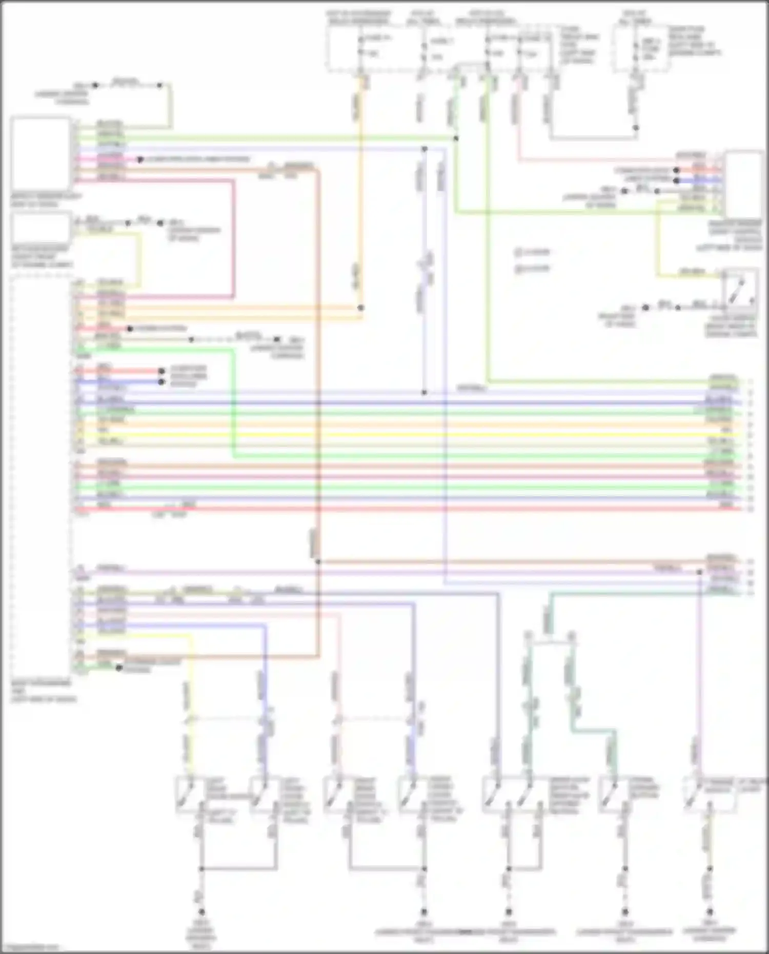 Wiring diagram left "c" pillar) for Subaru XV GP facelift (2015-2017) (5 of 10)