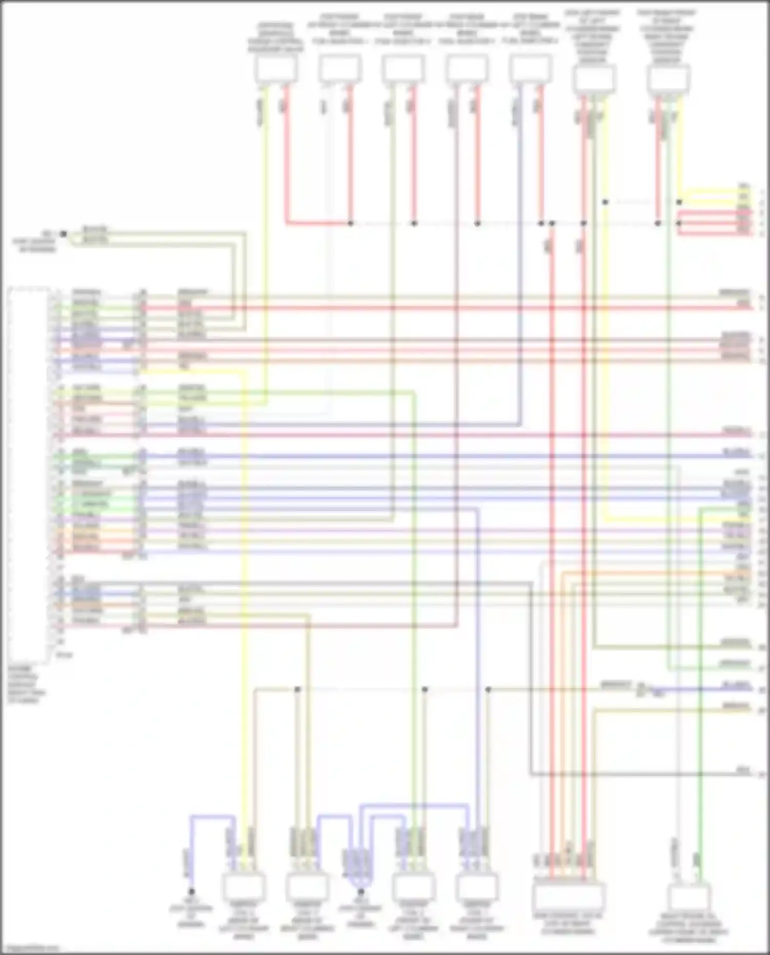 Wiring diagram left intake camshaft position sensor for Subaru XV GP facelift (2015-2017) (2 of 2)