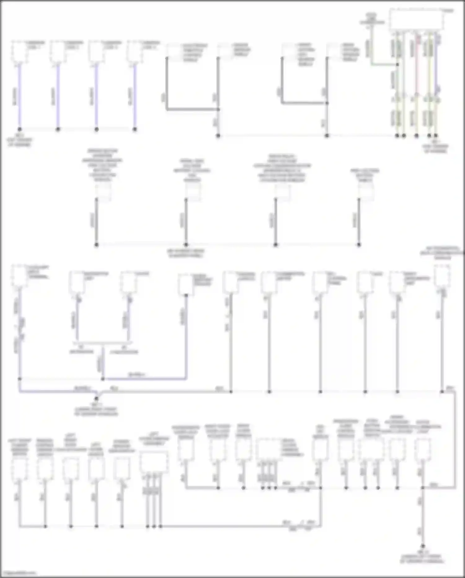 Wiring diagram left outer handle for Subaru XV GP facelift (2015-2017) (3 of 6)