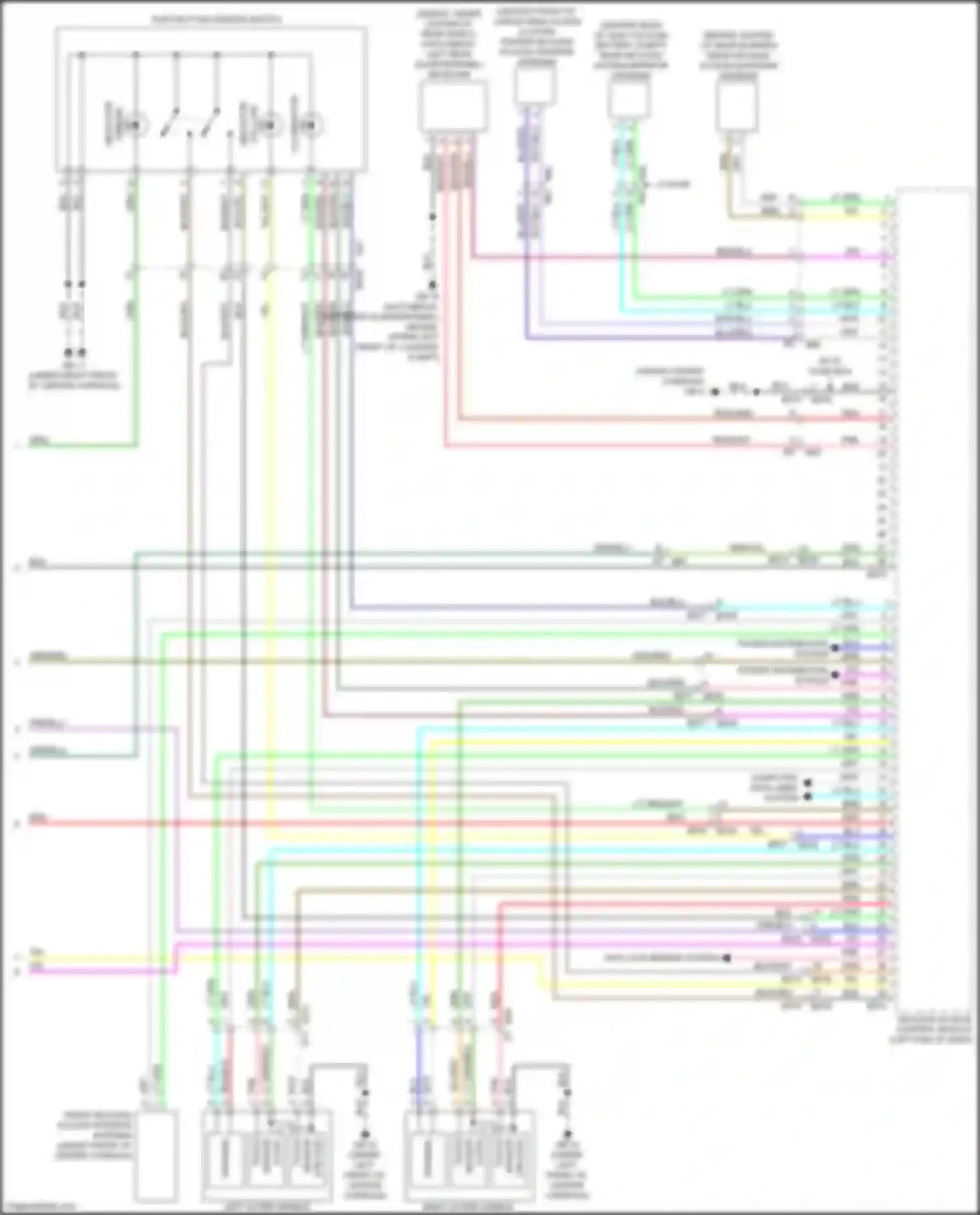 Wiring diagram left outer handle for Subaru XV GP facelift (2015-2017) (2 of 6)