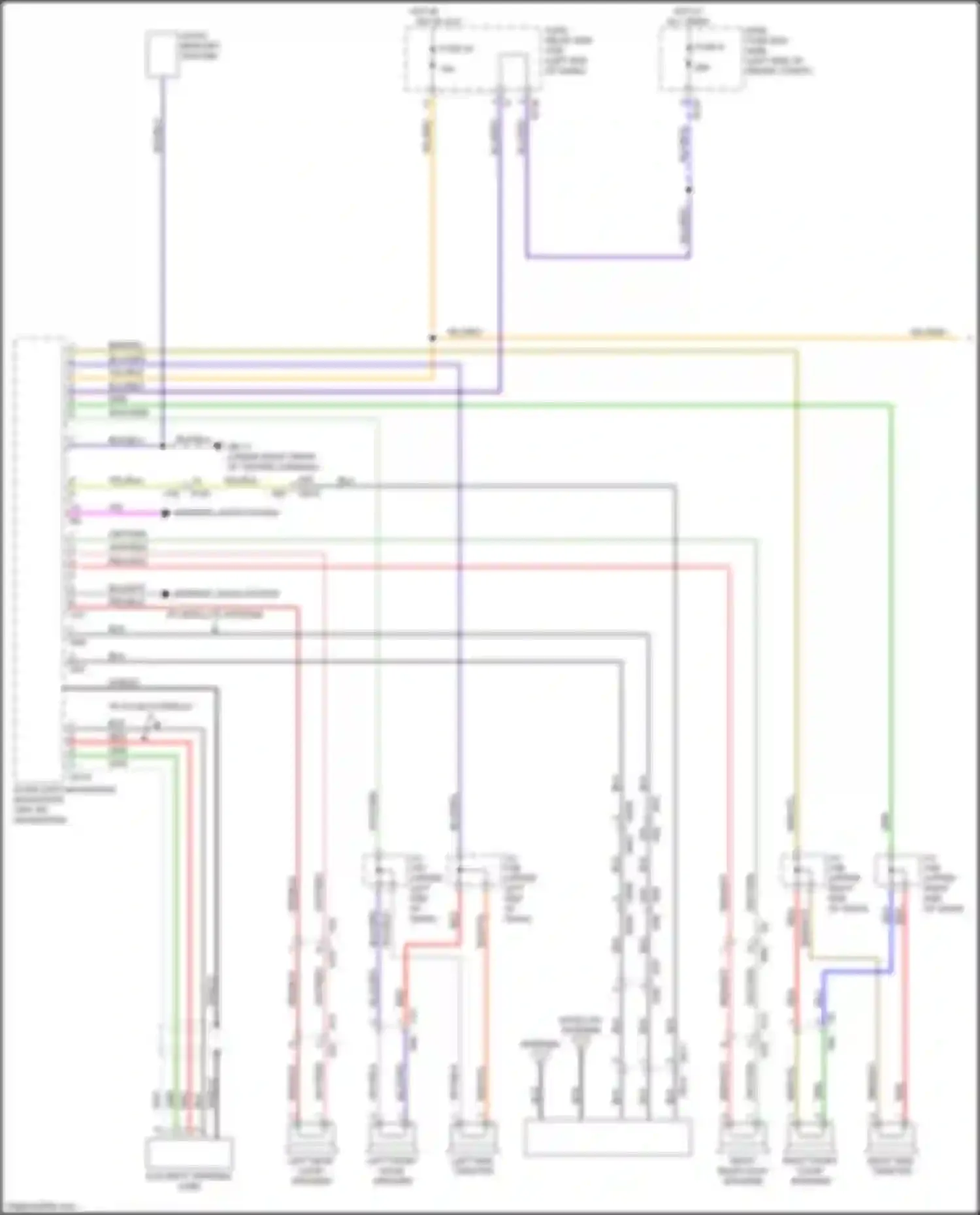 Wiring diagram left side tweeter for Subaru XV GP facelift (2015-2017) (1 of 8)
