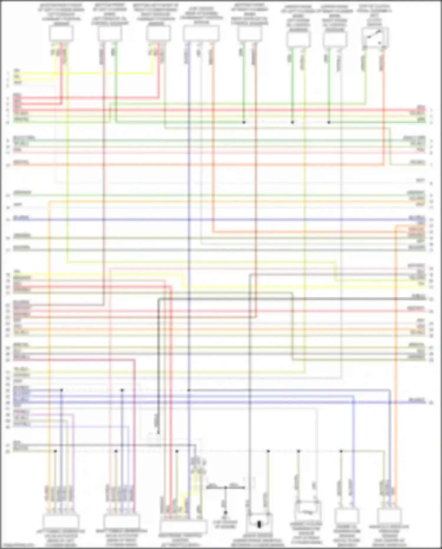 Wiring diagram left tumble generator valve actuator for Subaru XV GP facelift (2015-2017) (1 of 2)