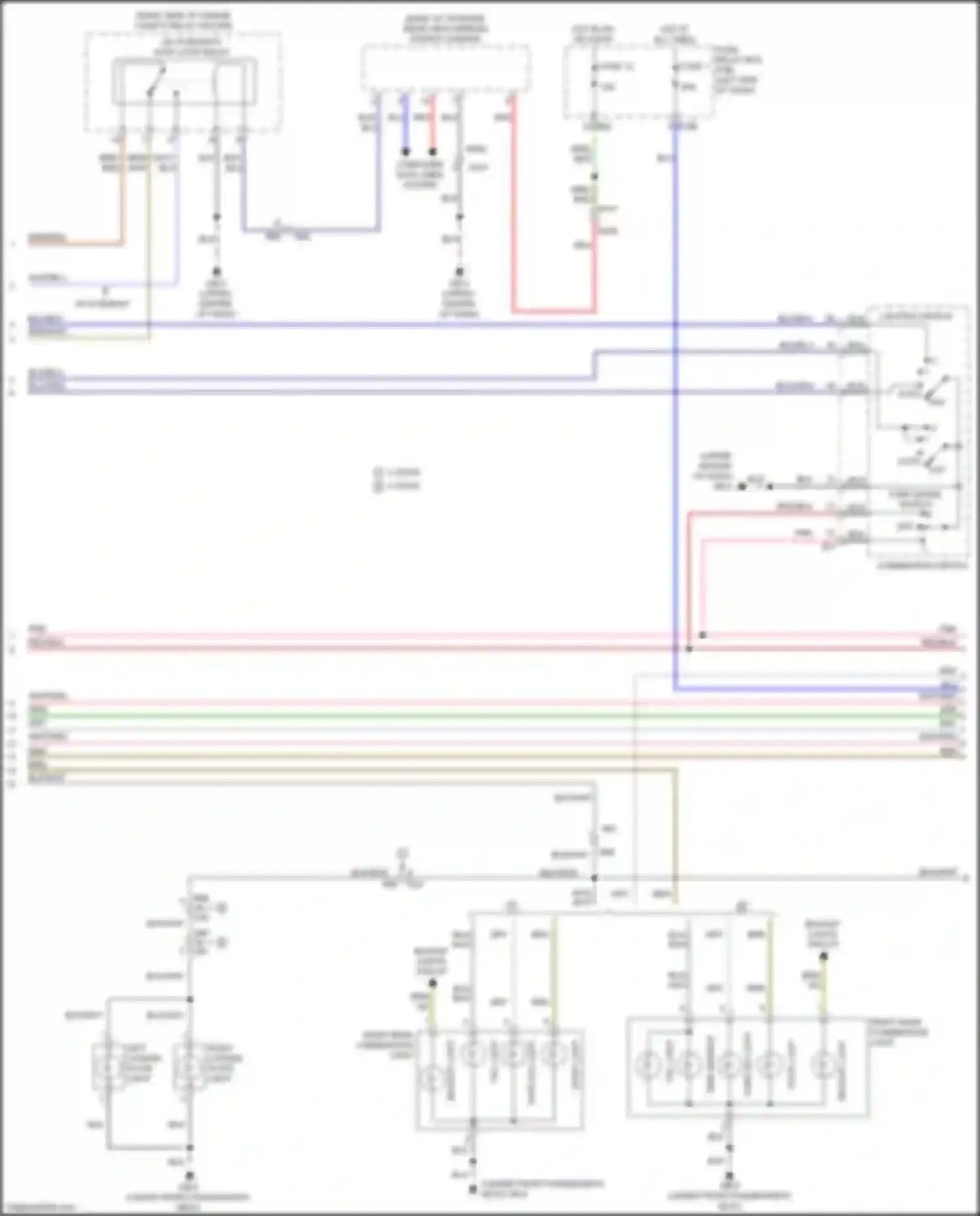 Wiring diagram lighting switch for Subaru XV GP facelift (2015-2017) (1 of 3)