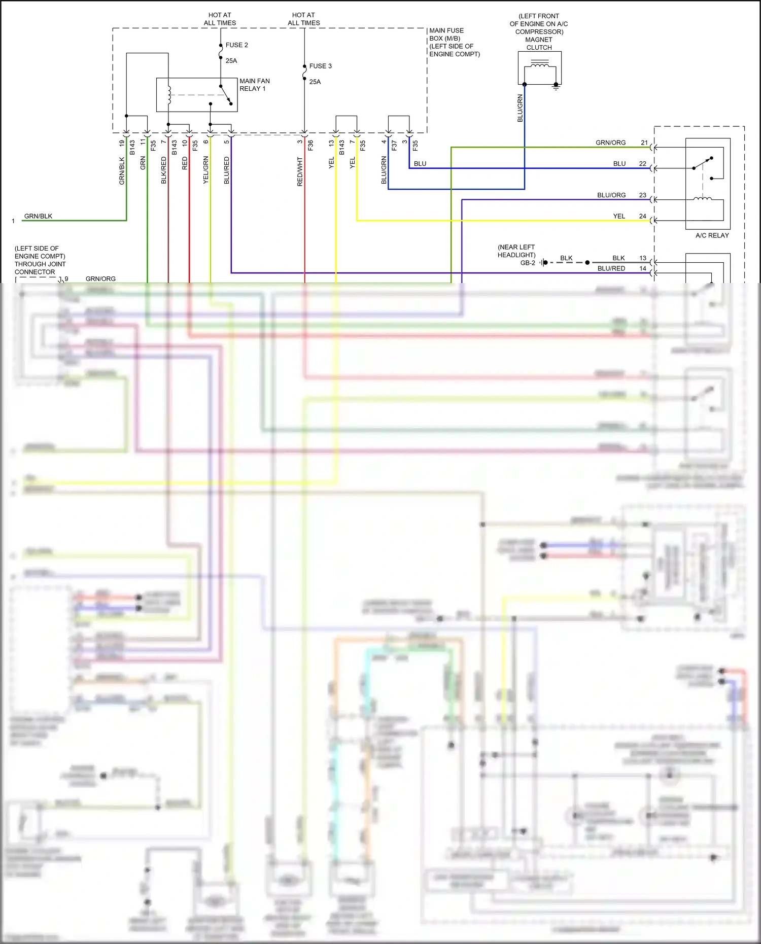 Subaru XV GP facelift (2015-2017) micro computer wiring diagram  (22 of 38)